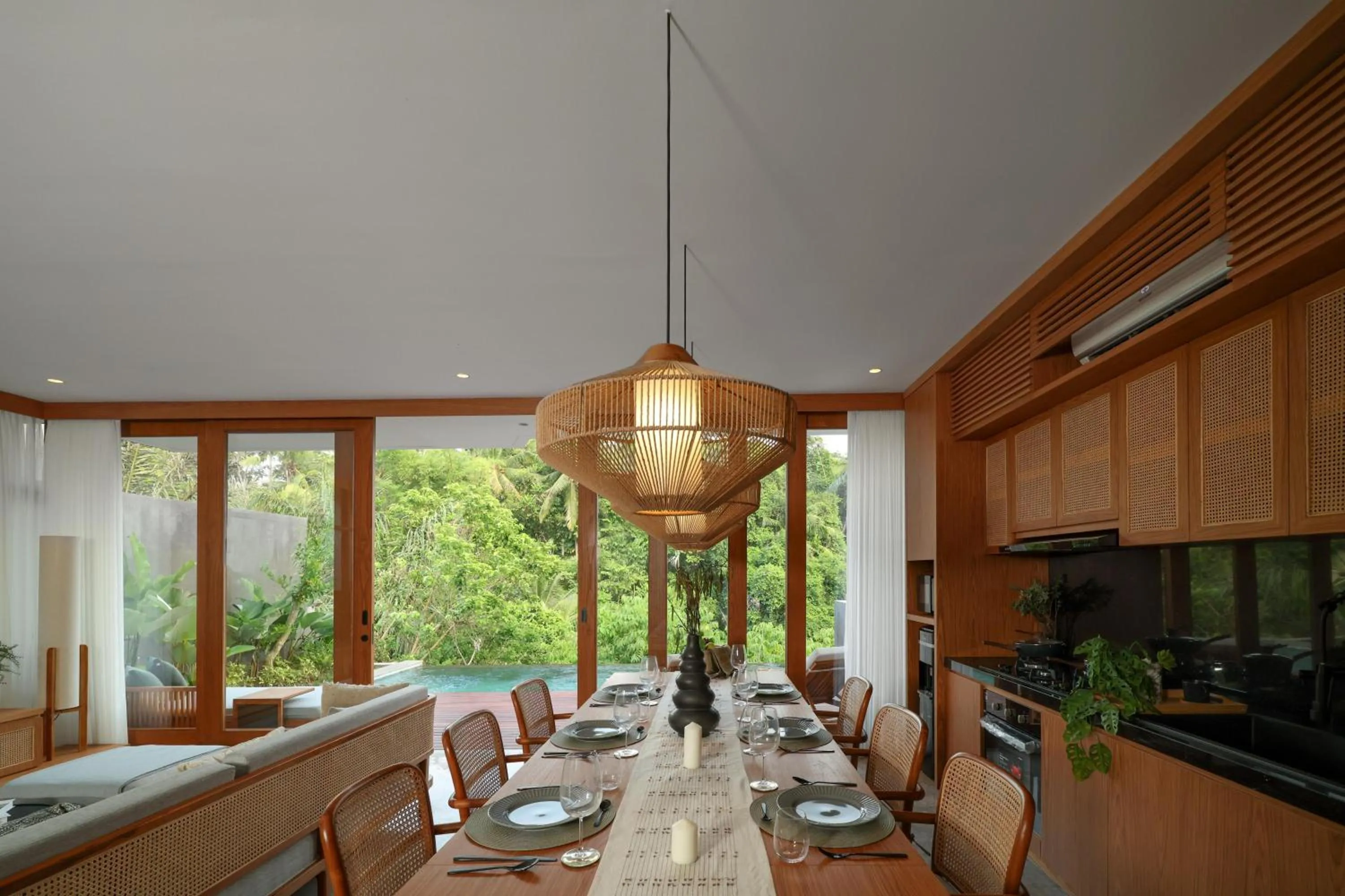 kitchen in Damara Village Ubud by Alaya Private Estate