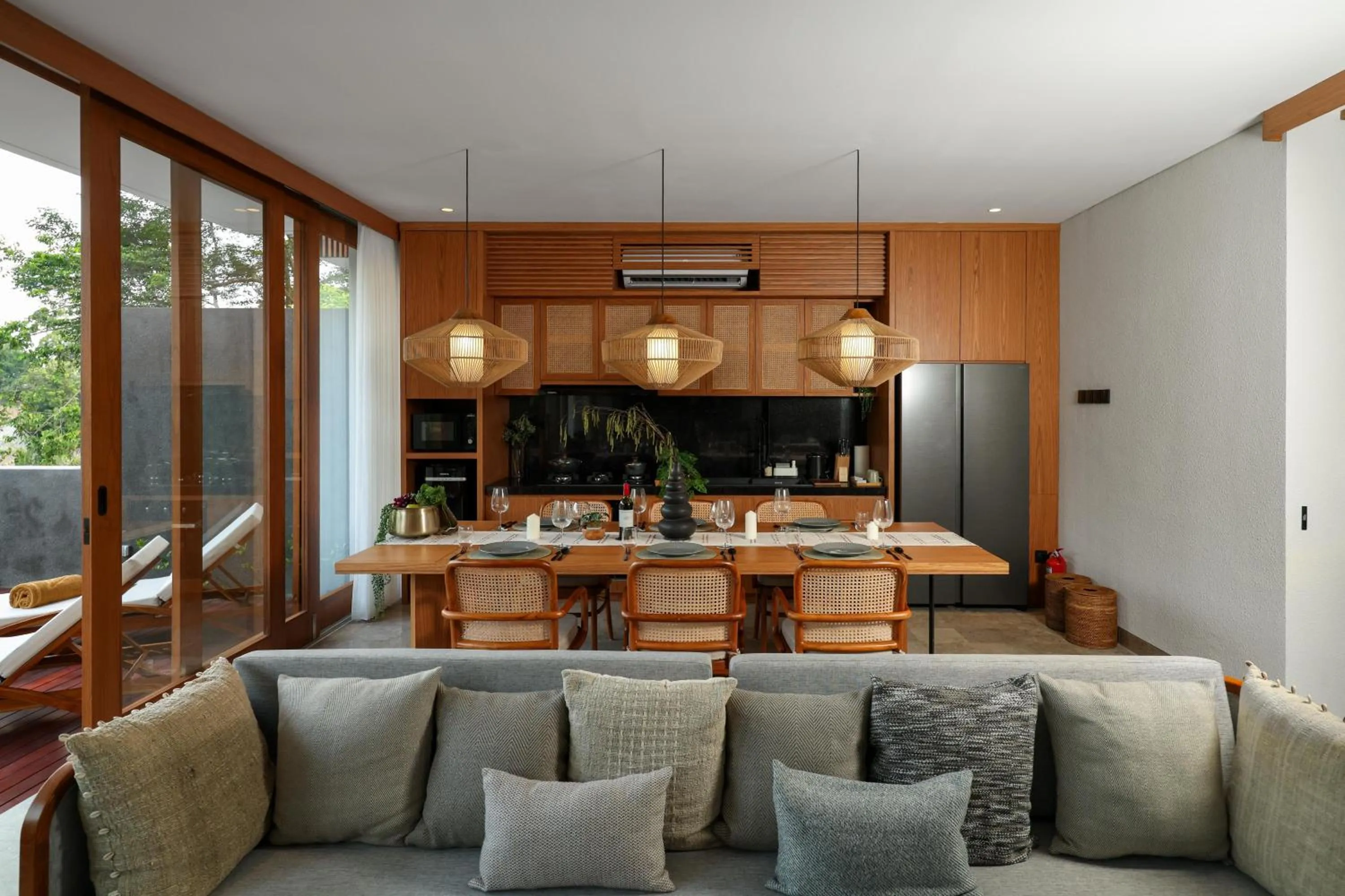 kitchen in Damara Village Ubud by Alaya Private Estate