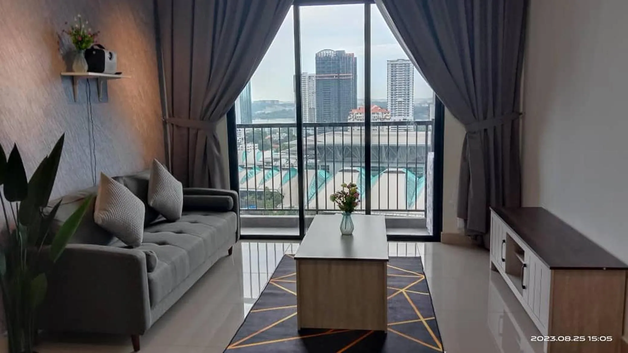 Living room in Twin Tower Johor Bahru by Glex