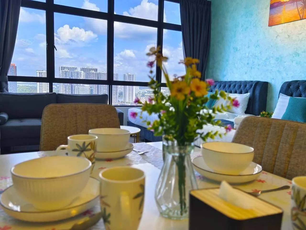 Seating area in Twin Tower Johor Bahru by Glex