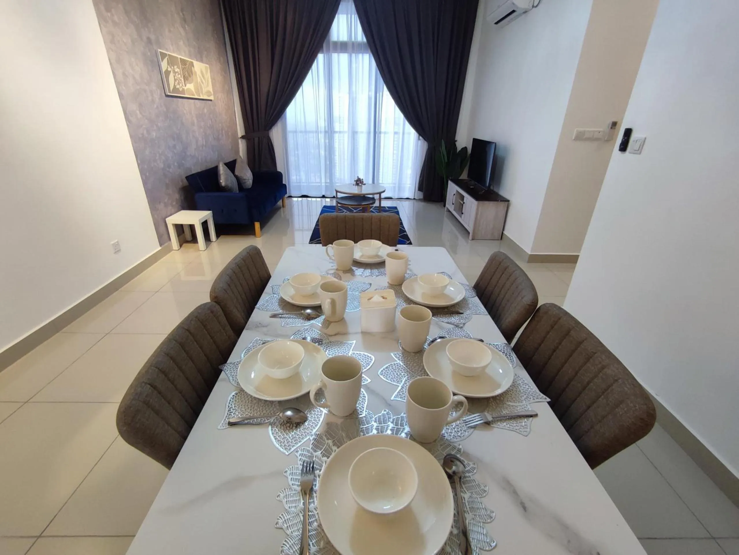 Seating area in Twin Tower Johor Bahru by Glex