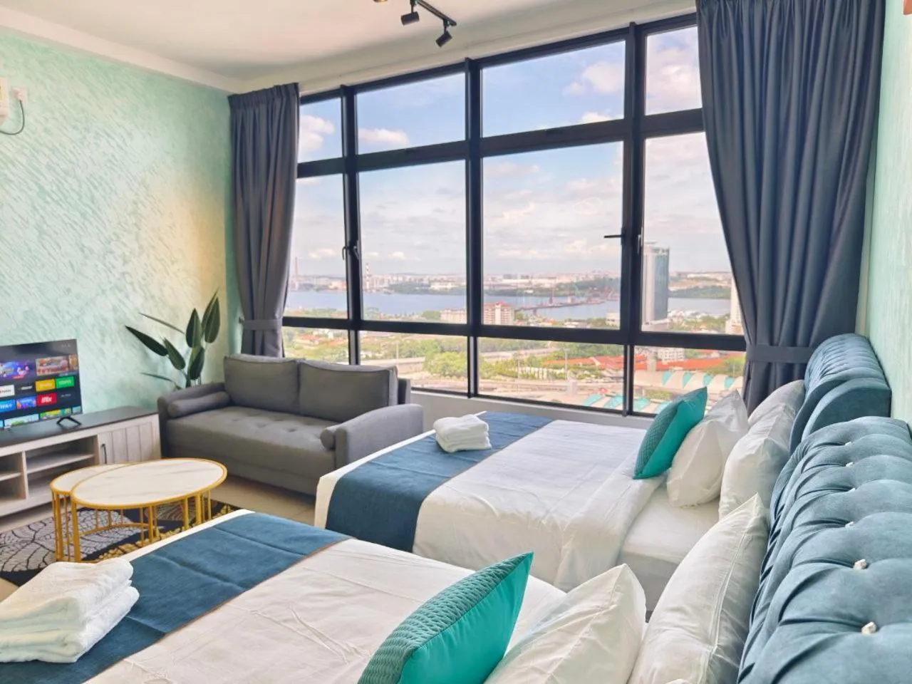 Bedroom, Bed in Twin Tower Johor Bahru by Glex