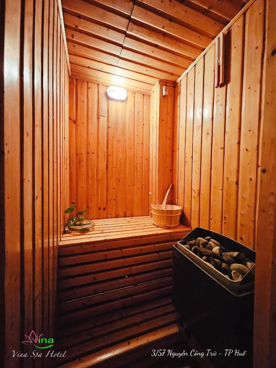 Sauna in Vina Spa Hotel