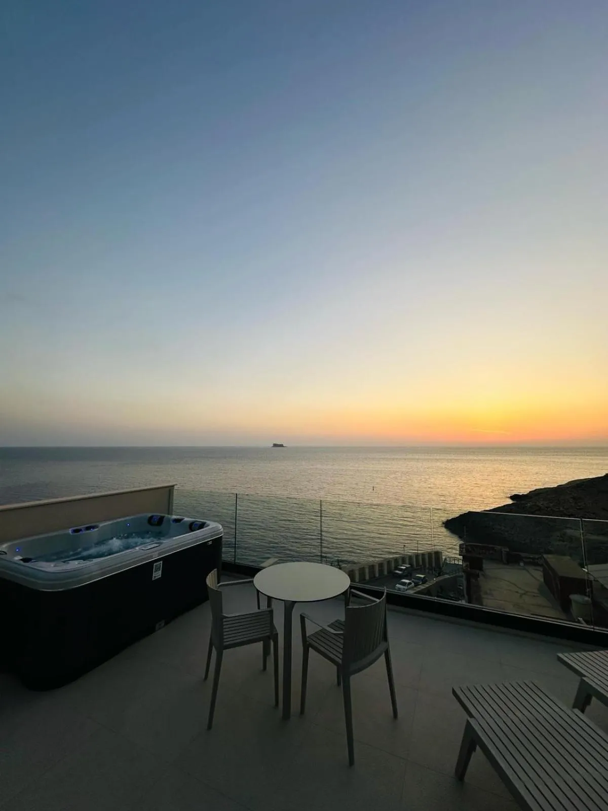 Sunset in Deep Blu Boutique Hotel