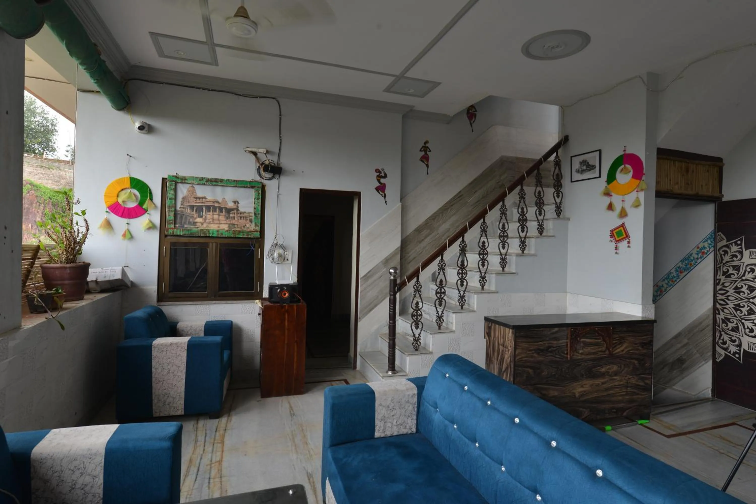 Seating area in Hotel Bawarri Haveli