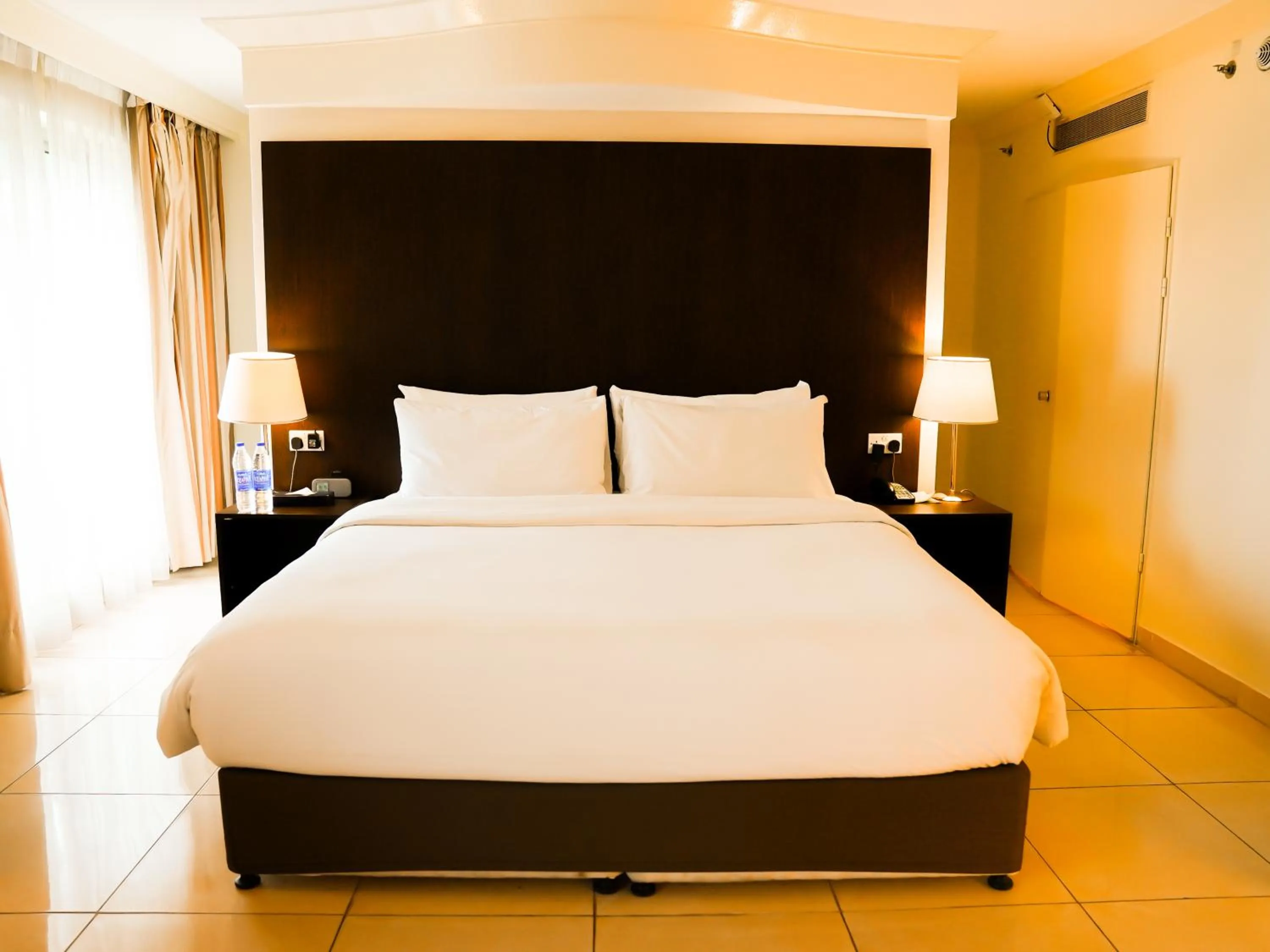 Bed in Abuja Continental Hotel