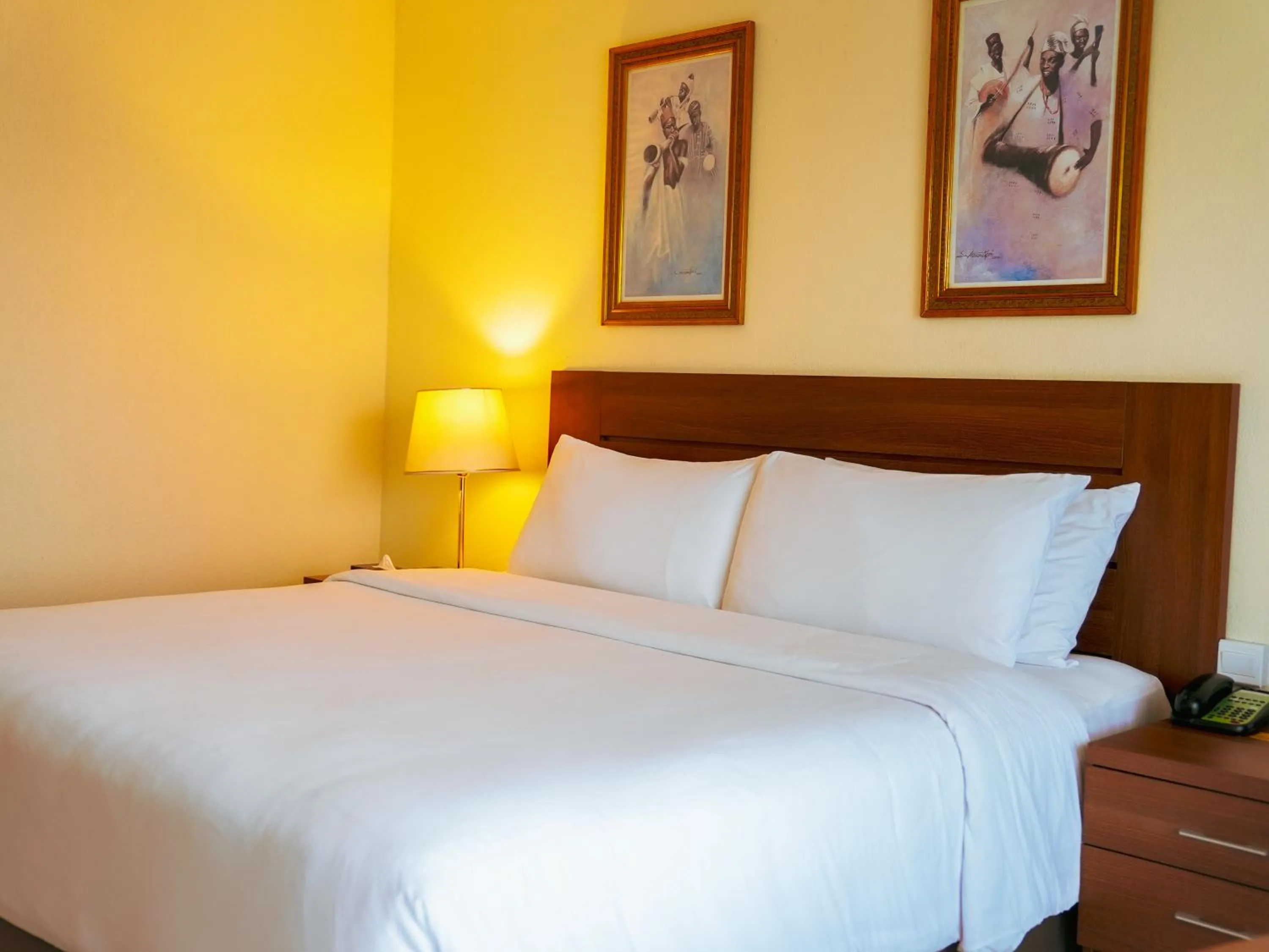 Bed in Abuja Continental Hotel