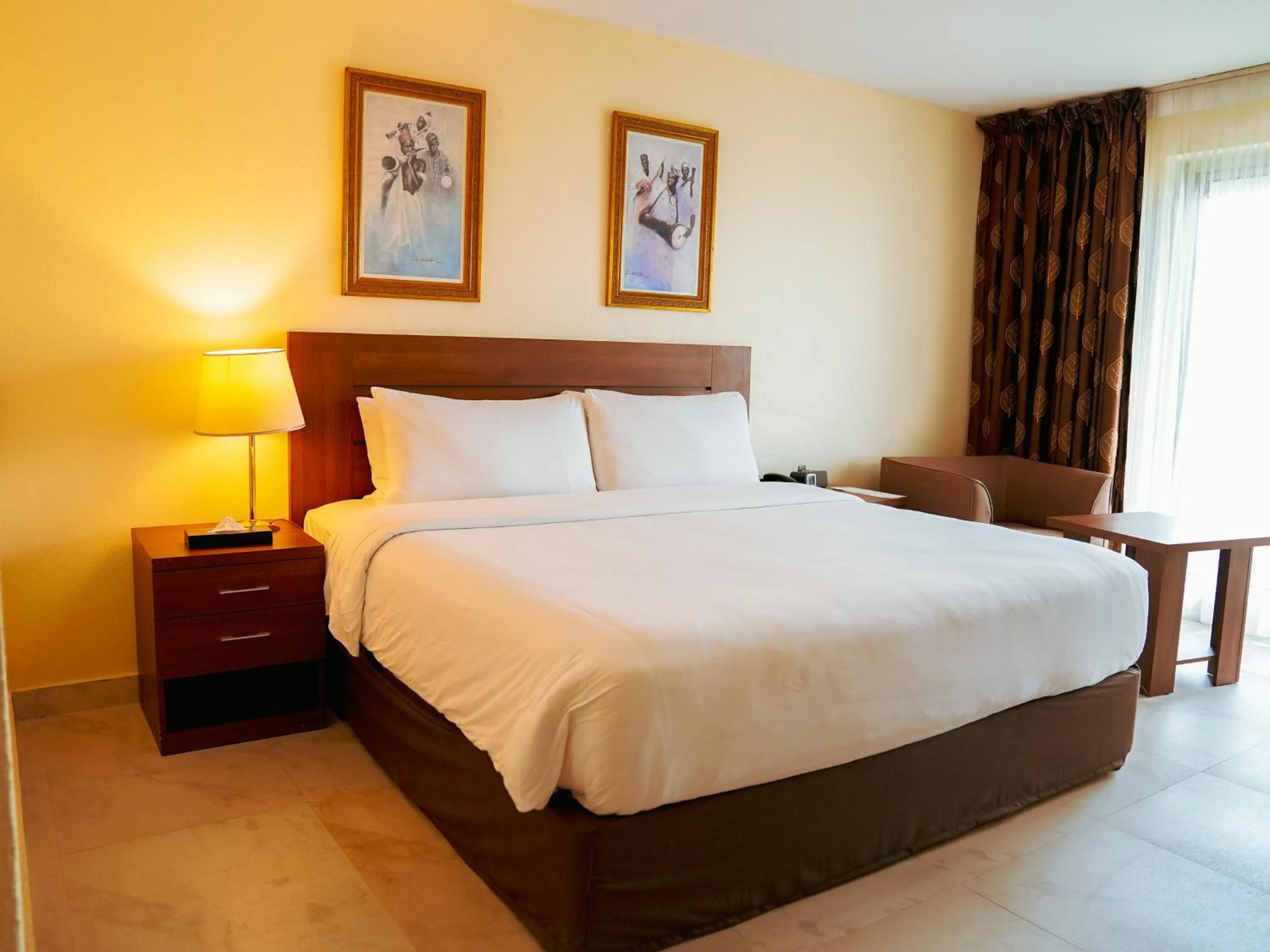 Bed in Abuja Continental Hotel