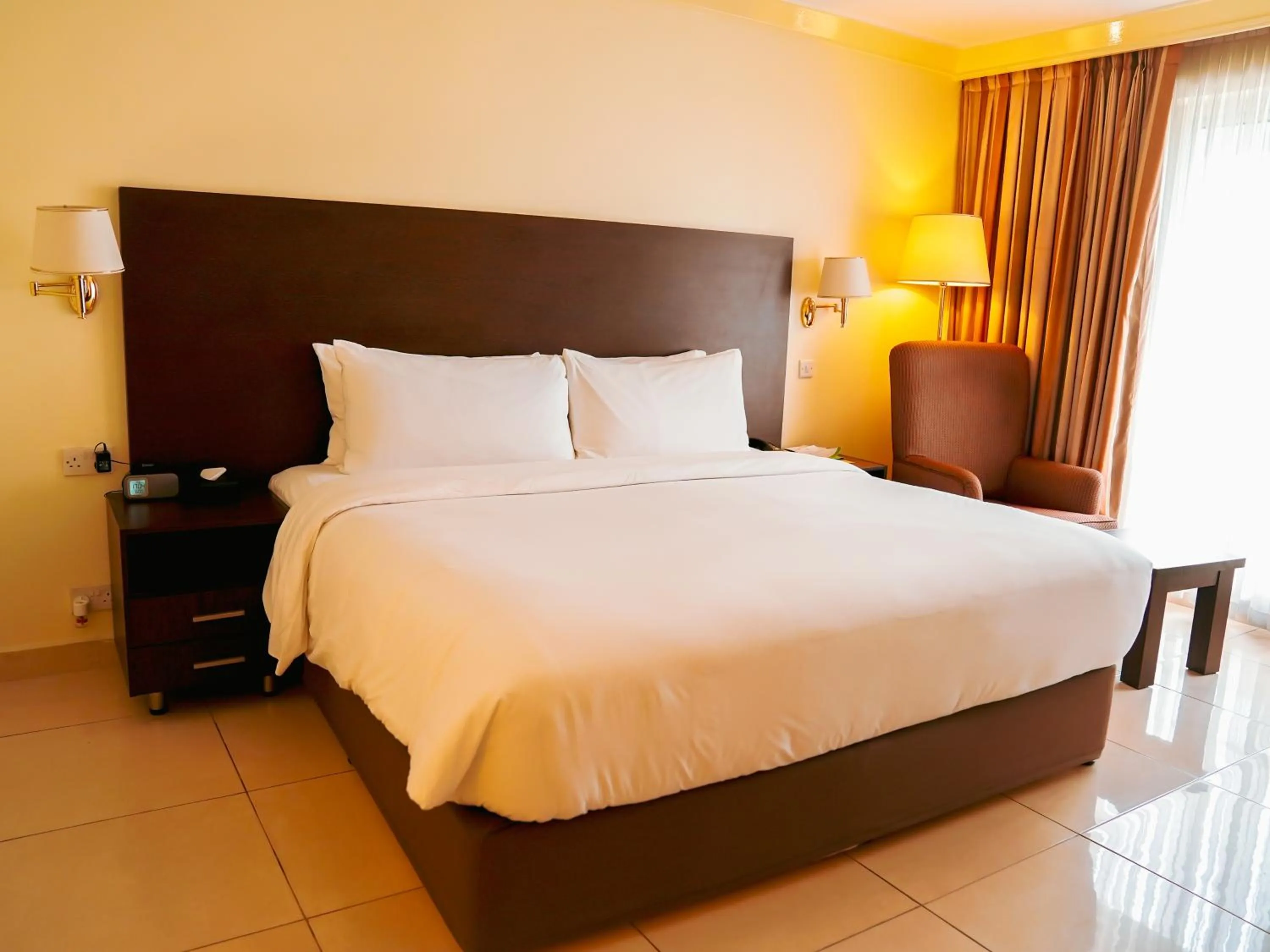 Bed in Abuja Continental Hotel