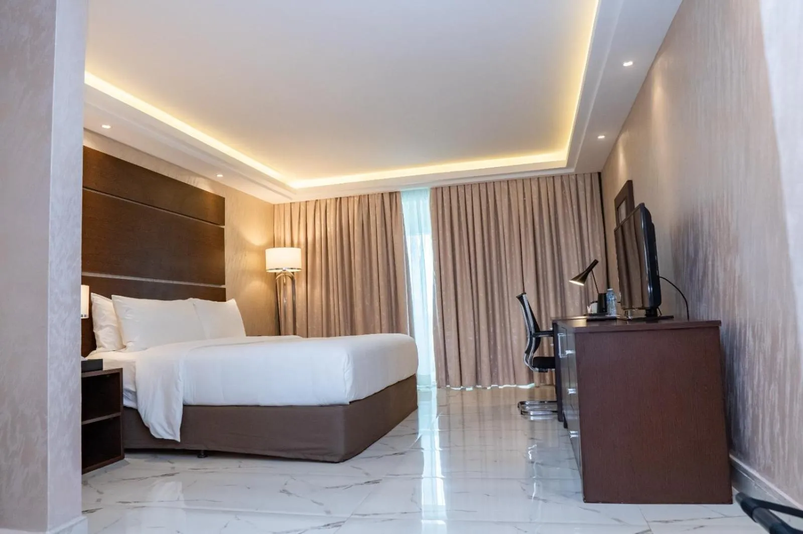 Bed in Abuja Continental Hotel