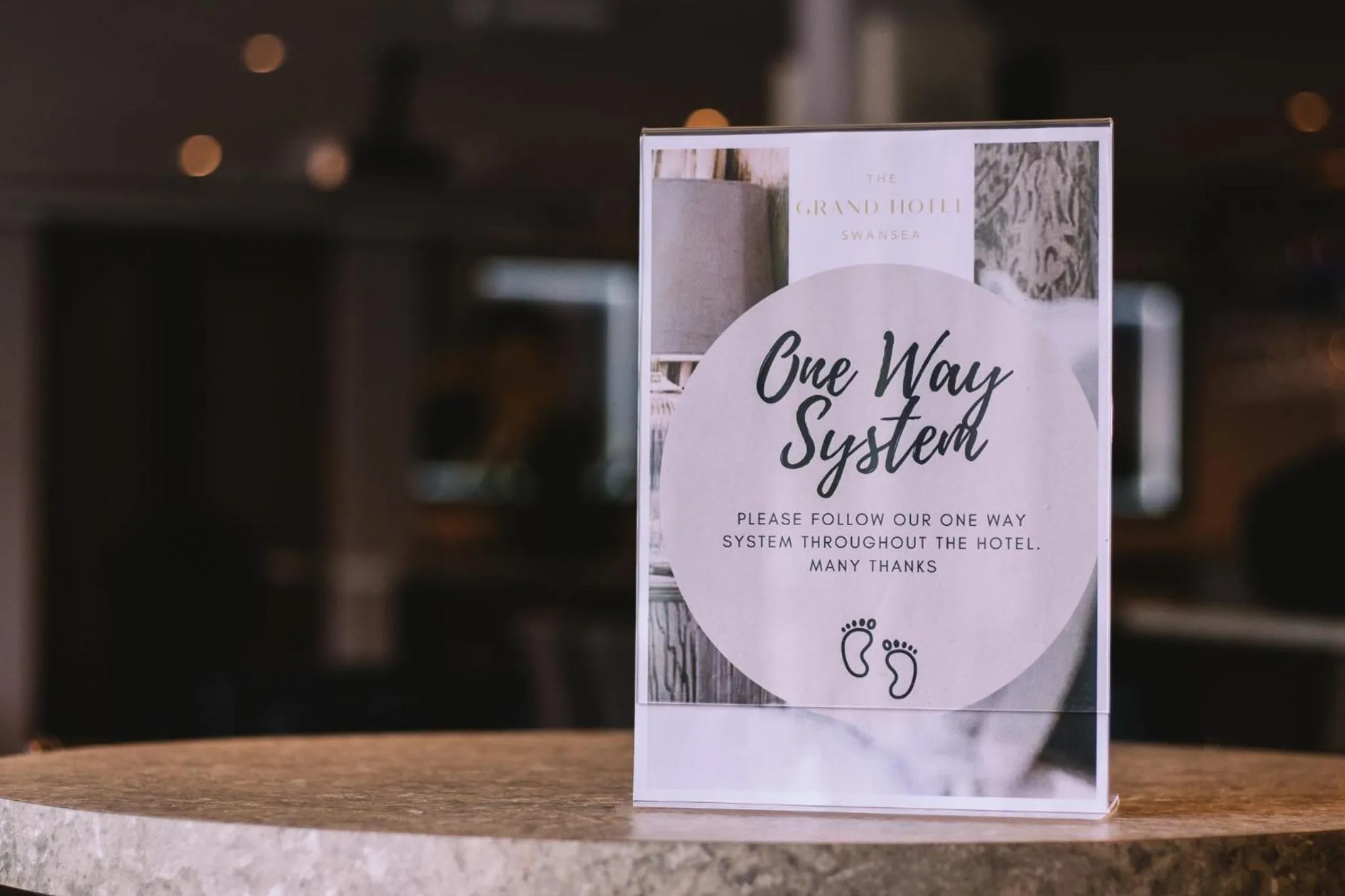 Logo/Certificate/Sign in The Grand Hotel