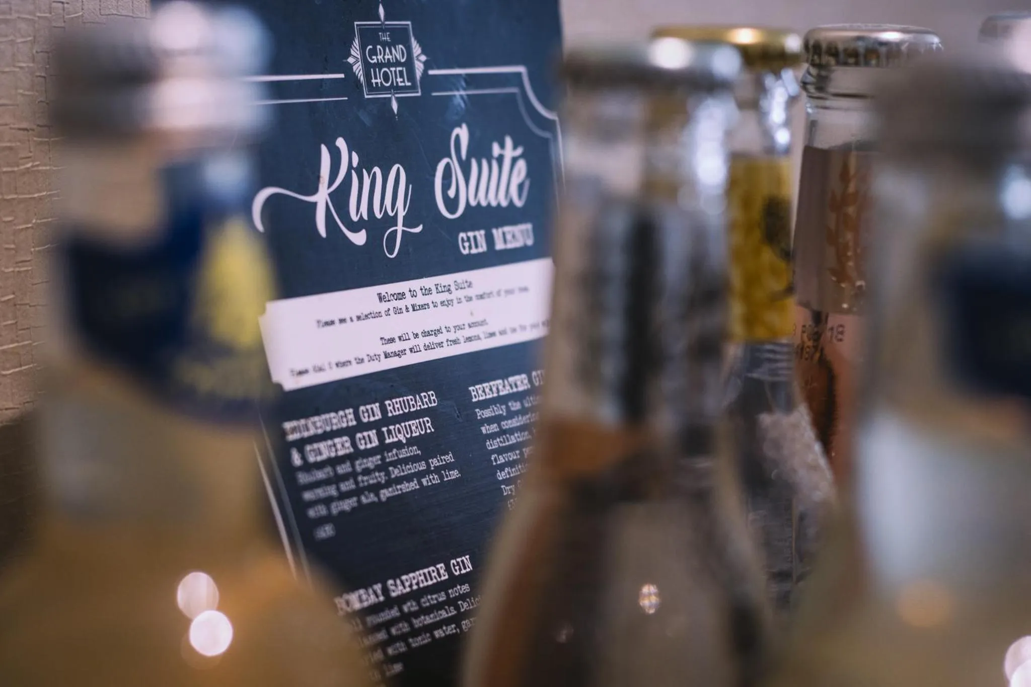 Food and drinks in The Grand Hotel