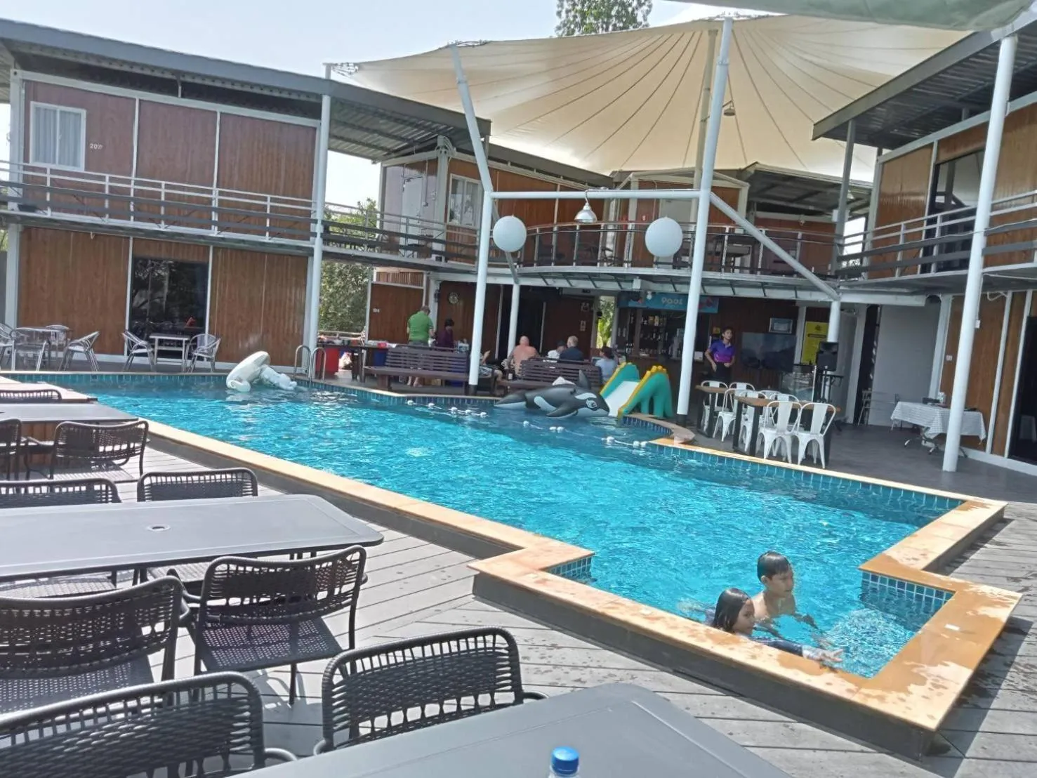 Pool view in Hi Creek Resort