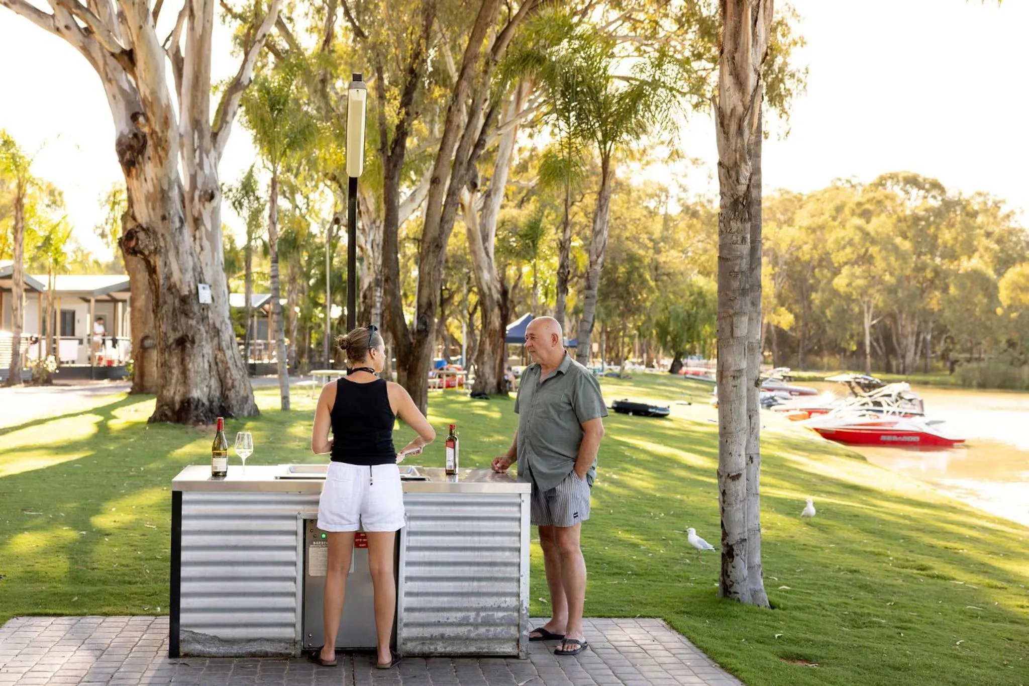 BBQ facilities in Discovery Parks - Renmark Riverfront