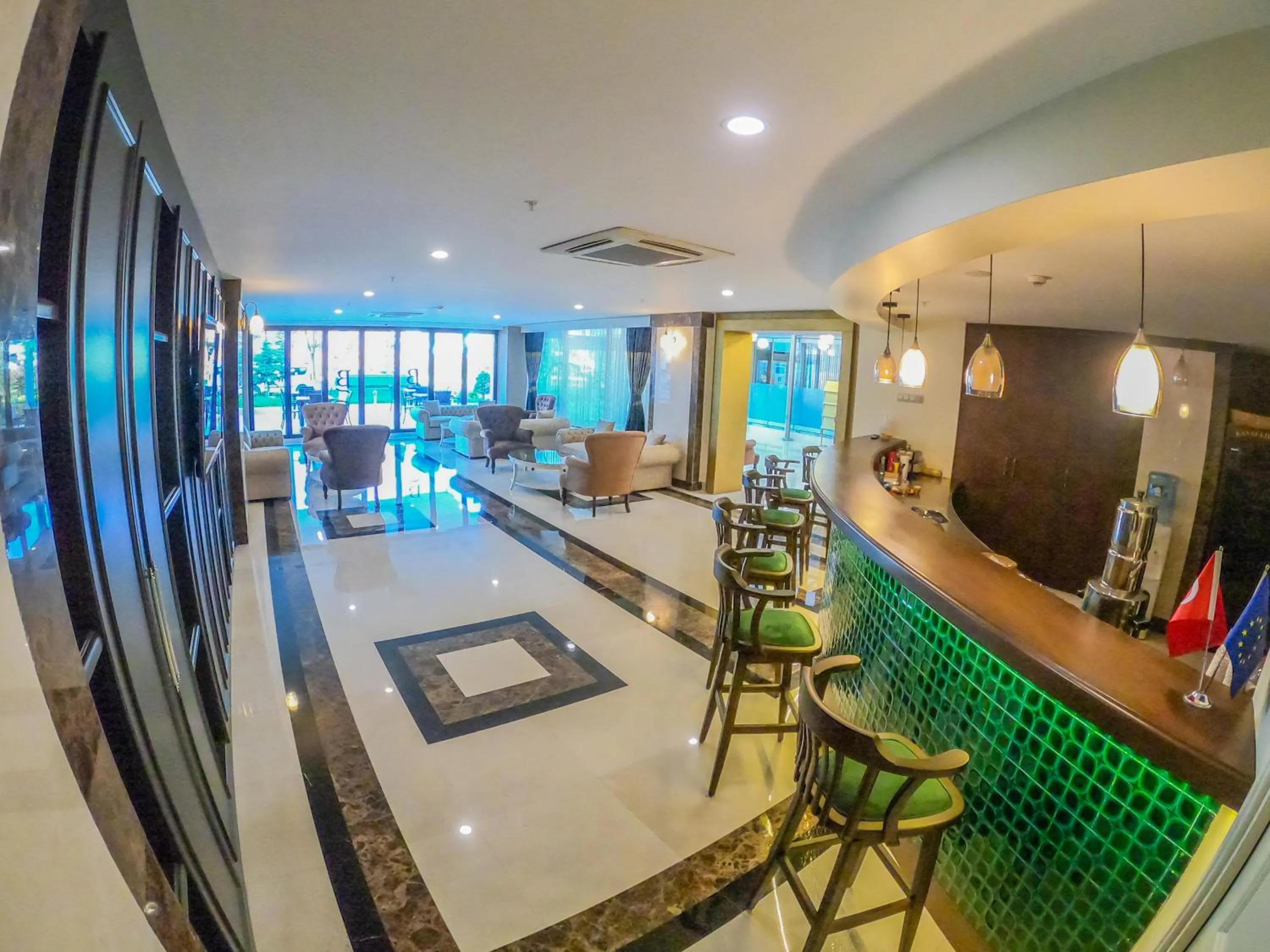 Seating area in Akman Premium Hotel