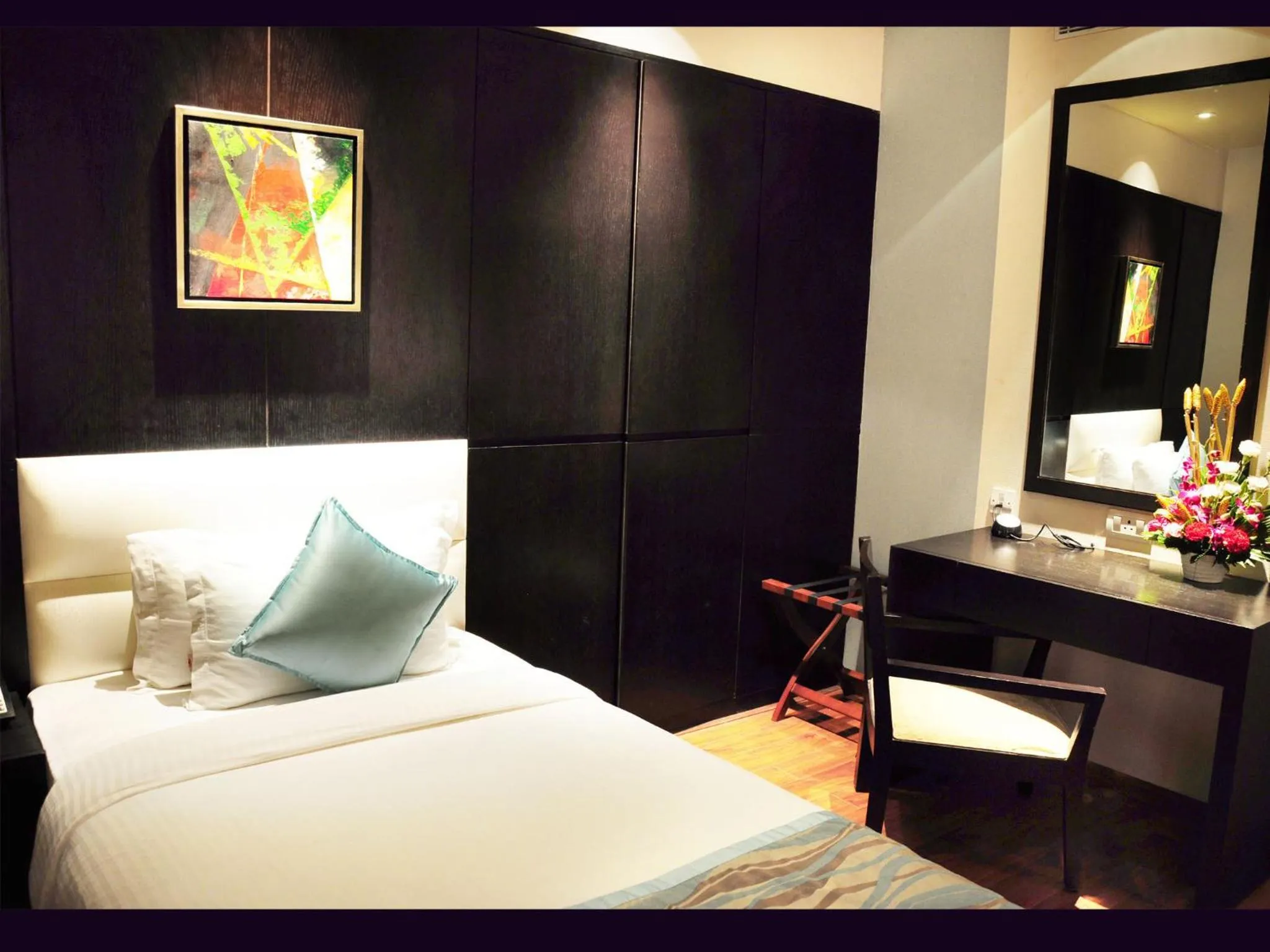 Decorative detail, Bed in Hotel Senses