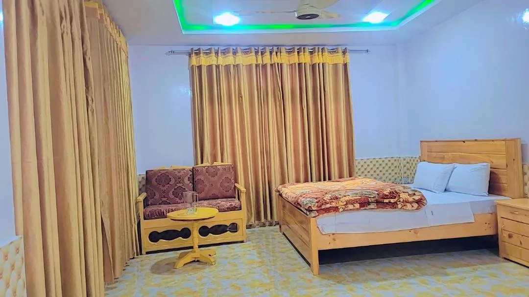 Bed in Hotel Miandam Palace