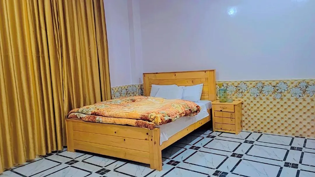 Bed in Hotel Miandam Palace