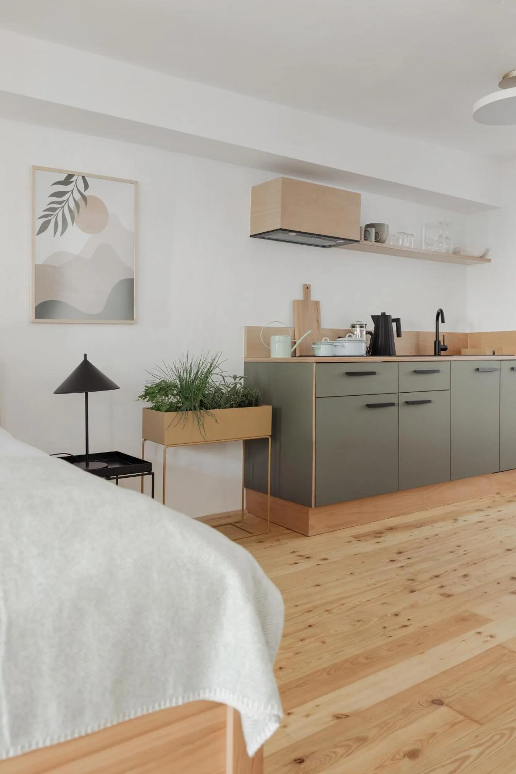 Kitchen or kitchenette in Das Grüne Haus - Boutique Apartments ecofriendly