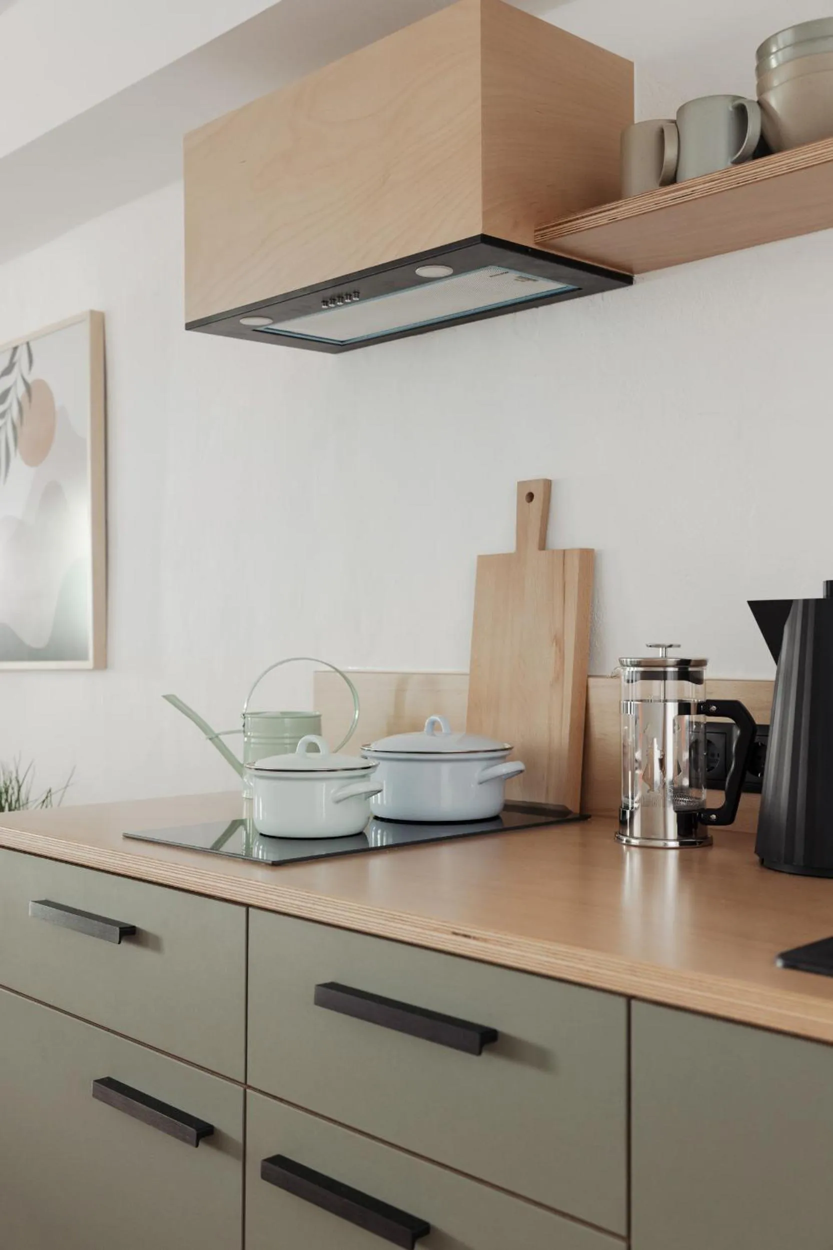 Kitchen or kitchenette in Das Grüne Haus - Boutique Apartments ecofriendly