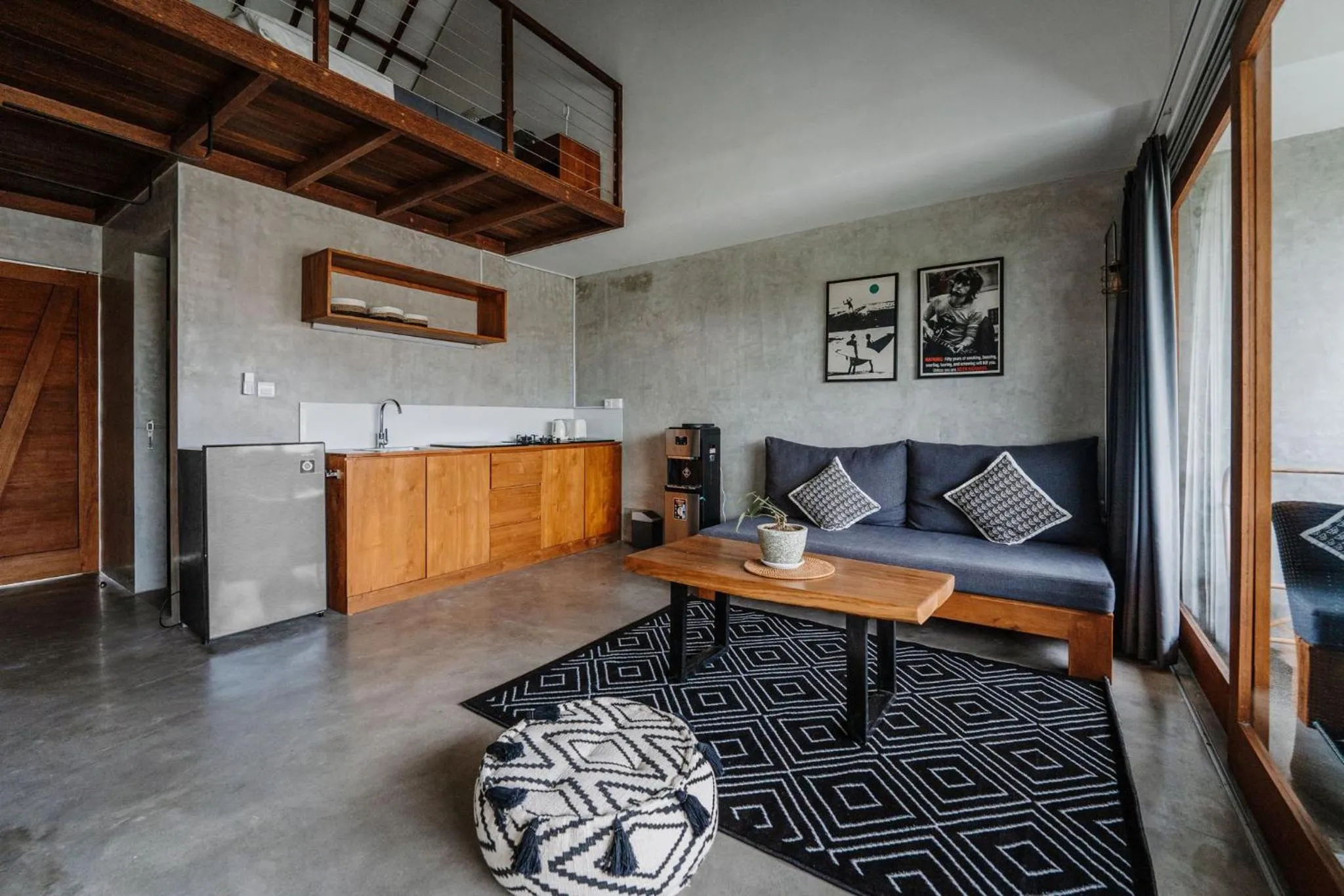 Seating area in Sammy's Canggu