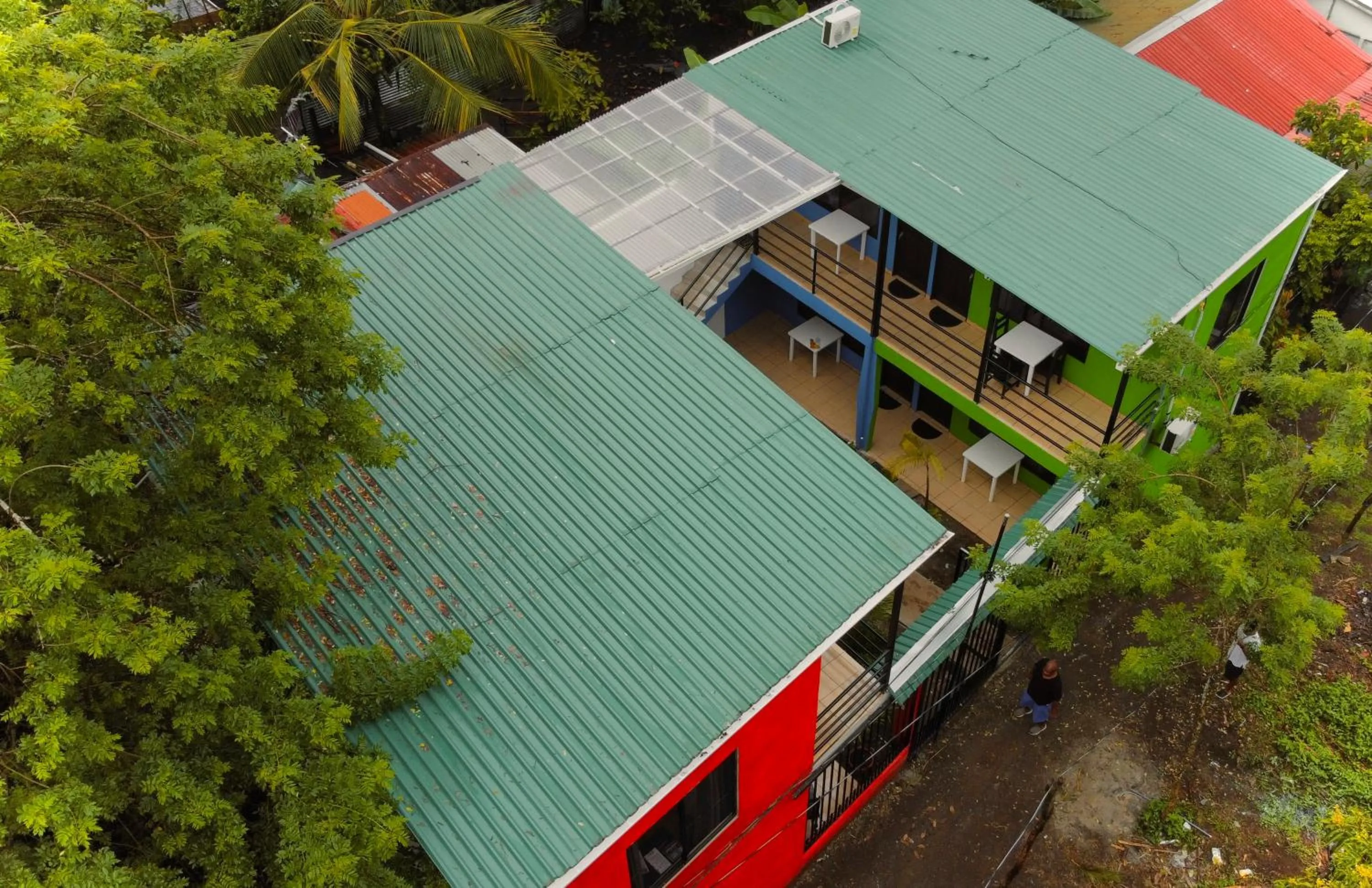 Garden view in Carey Lodging