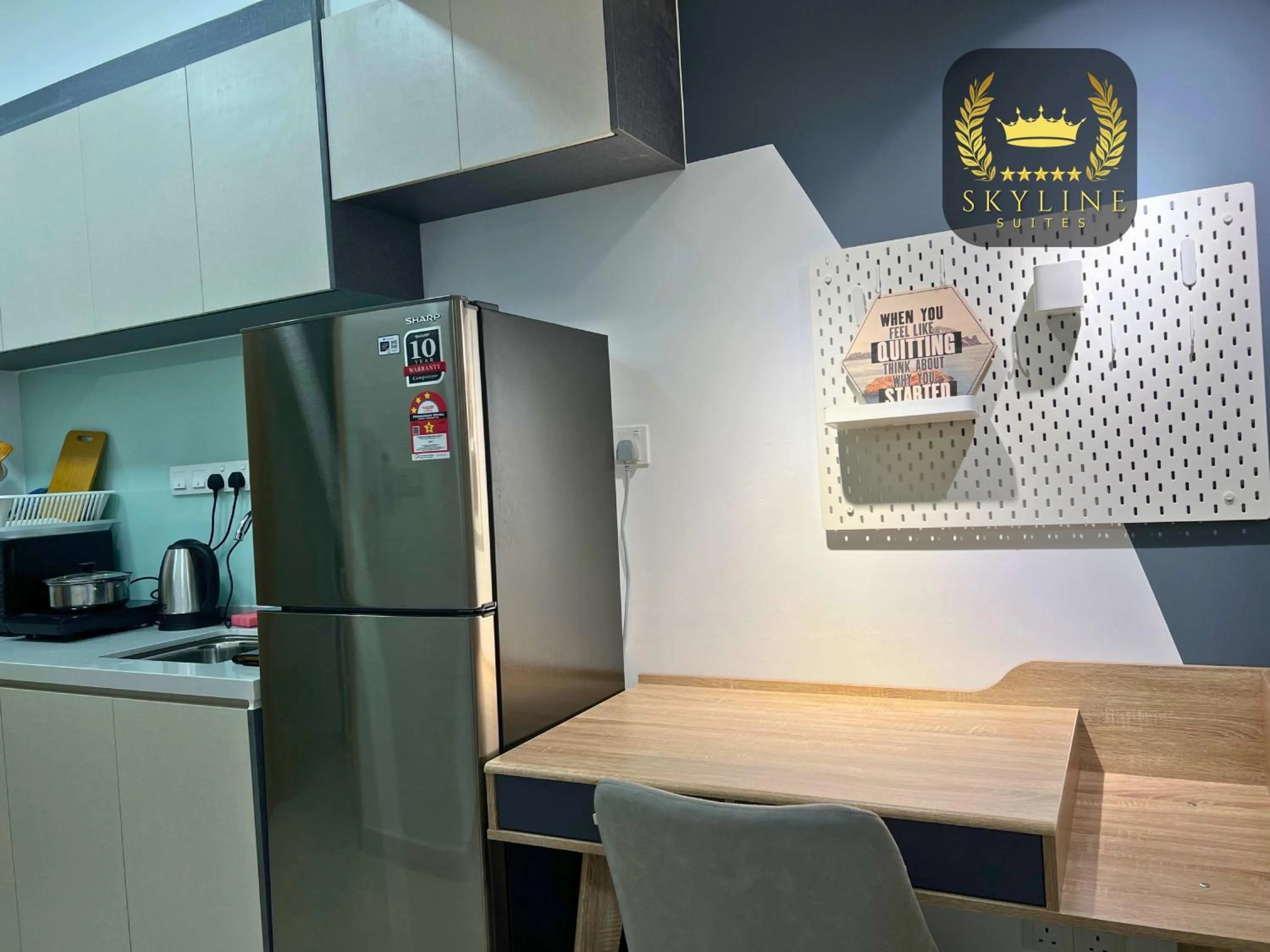 Kitchen or kitchenette in The Colony Skyline Suites KLCC