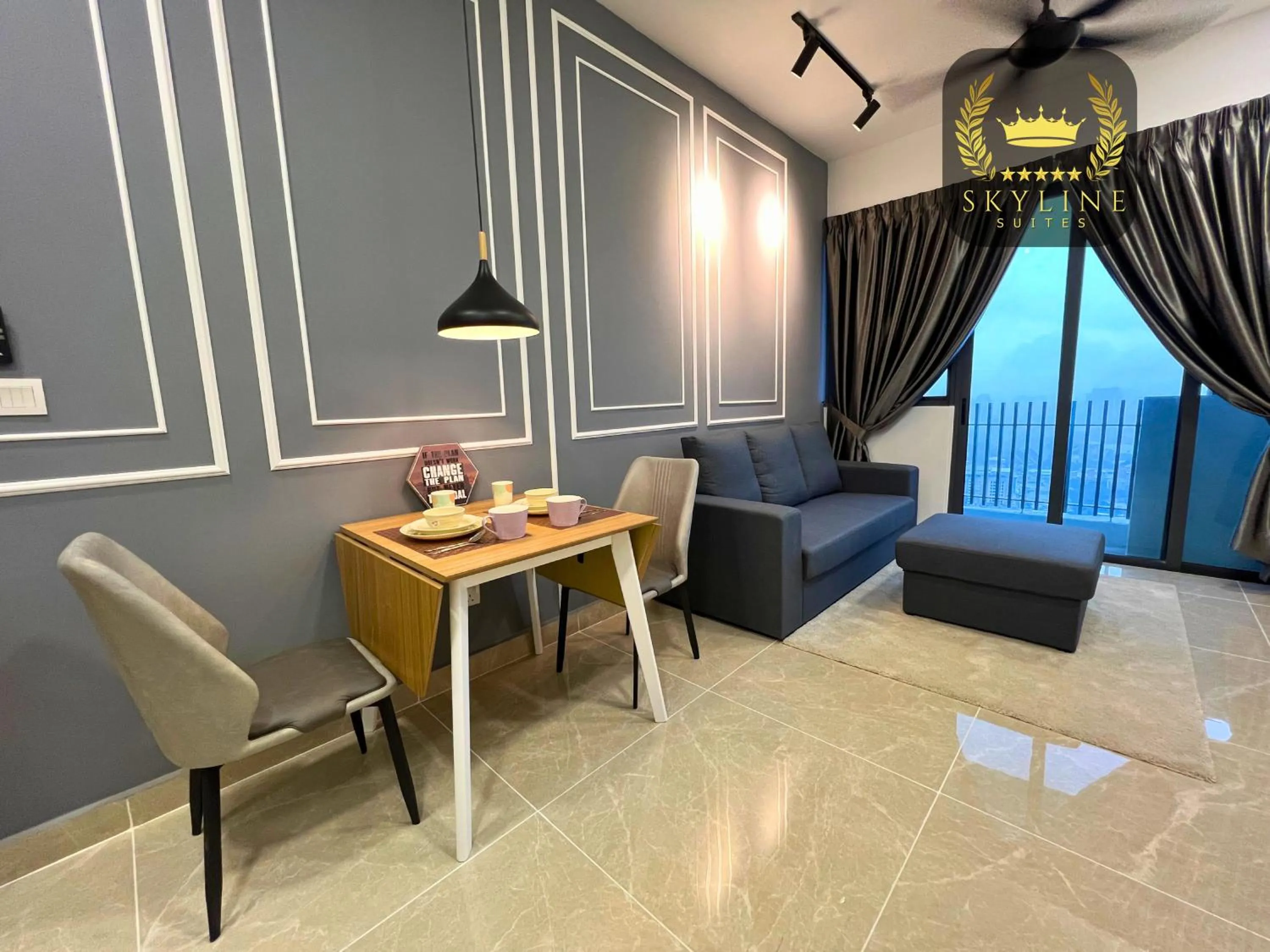 Living room in The Colony Skyline Suites KLCC