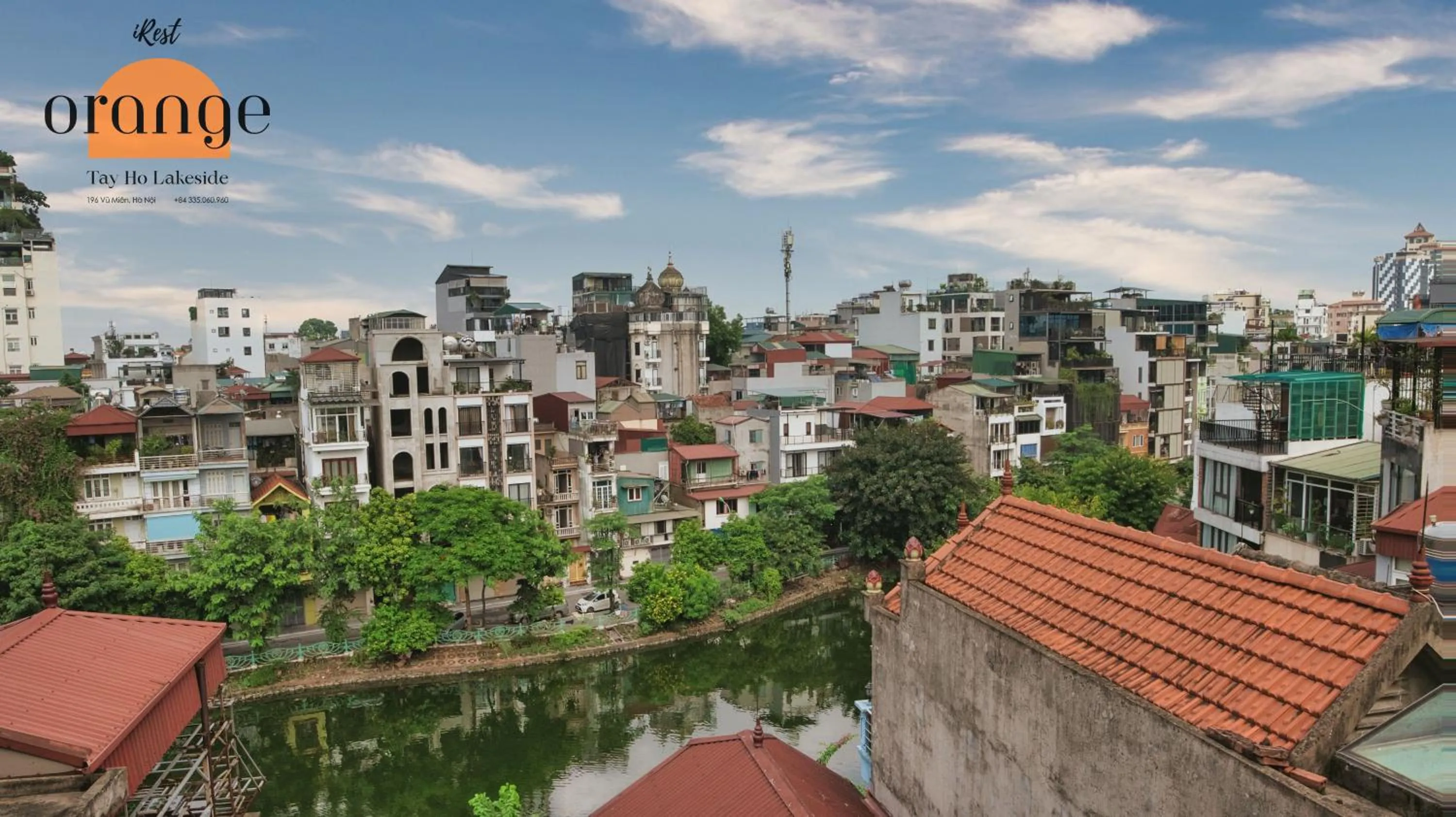 Lake view in iRest Orange Tay Ho Lakeside Apartment