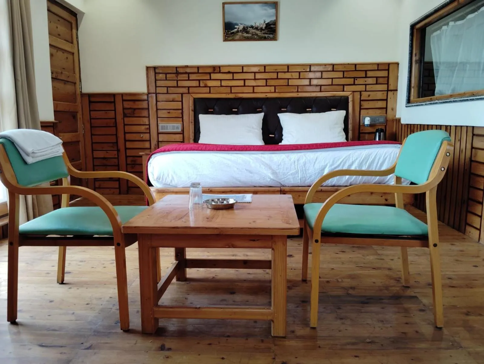 Photo of the whole room, Bed in Hotel CM Palace - Pure Vegetarian