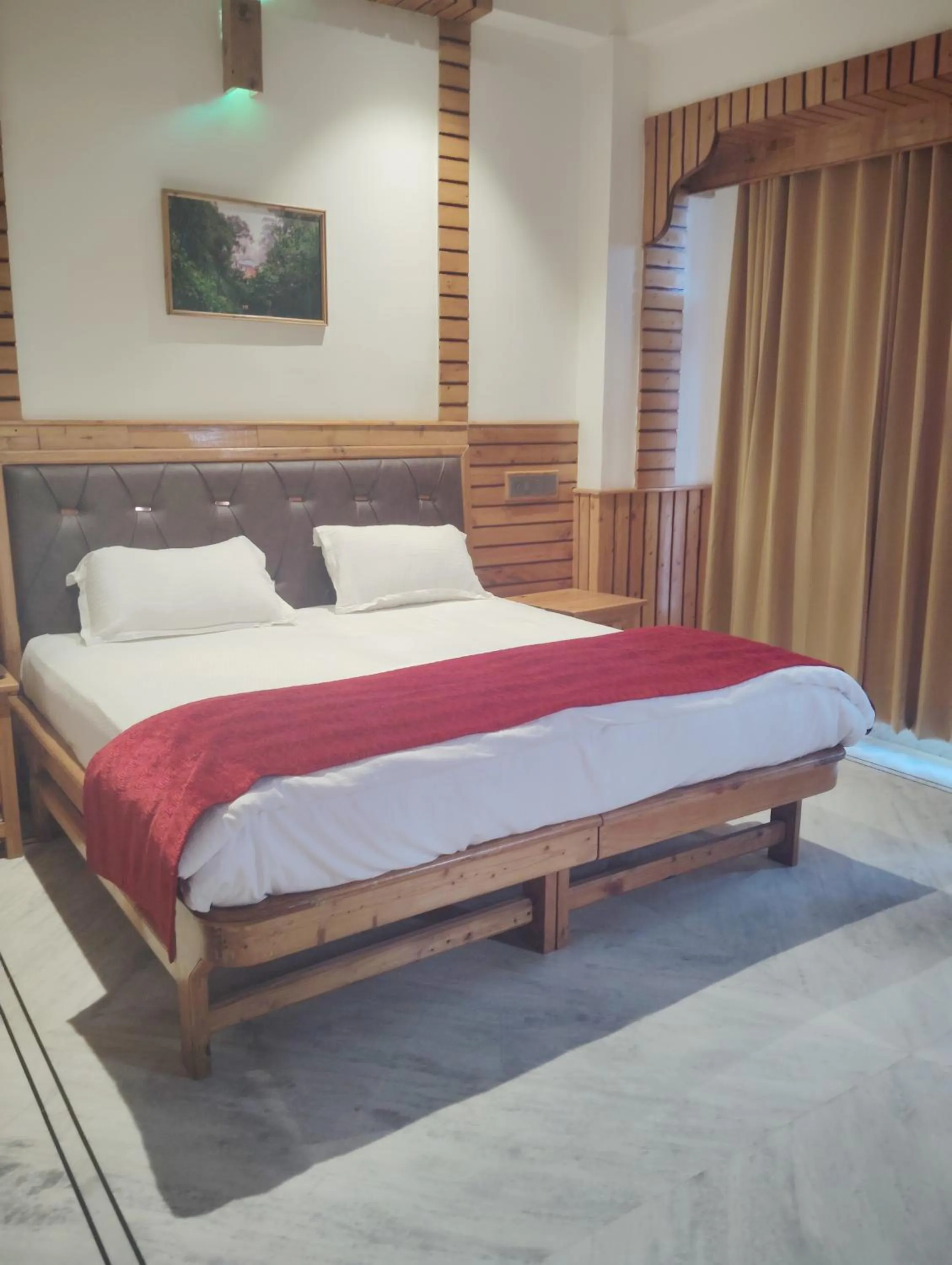 Bedroom, Bed in Hotel CM Palace - Pure Vegetarian