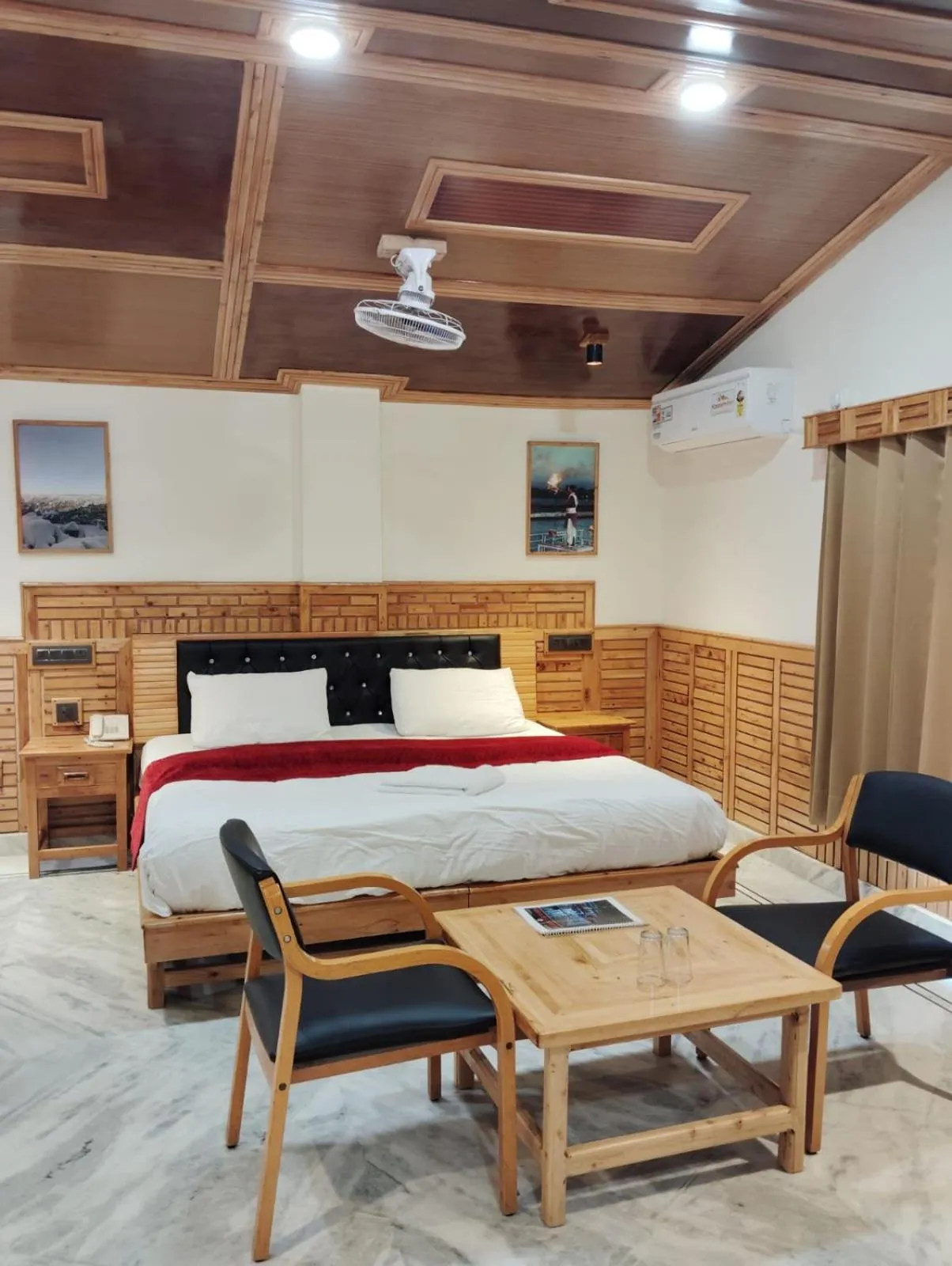 Bedroom, Bed in Hotel CM Palace - Pure Vegetarian