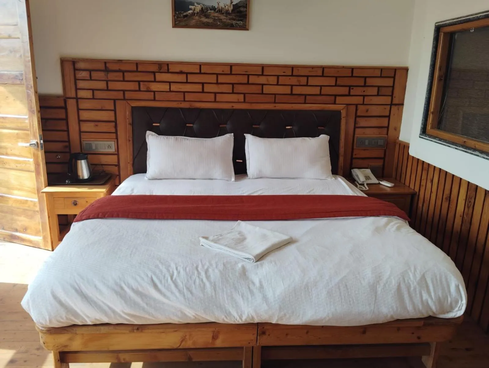 Bed in Hotel CM Palace - Pure Vegetarian