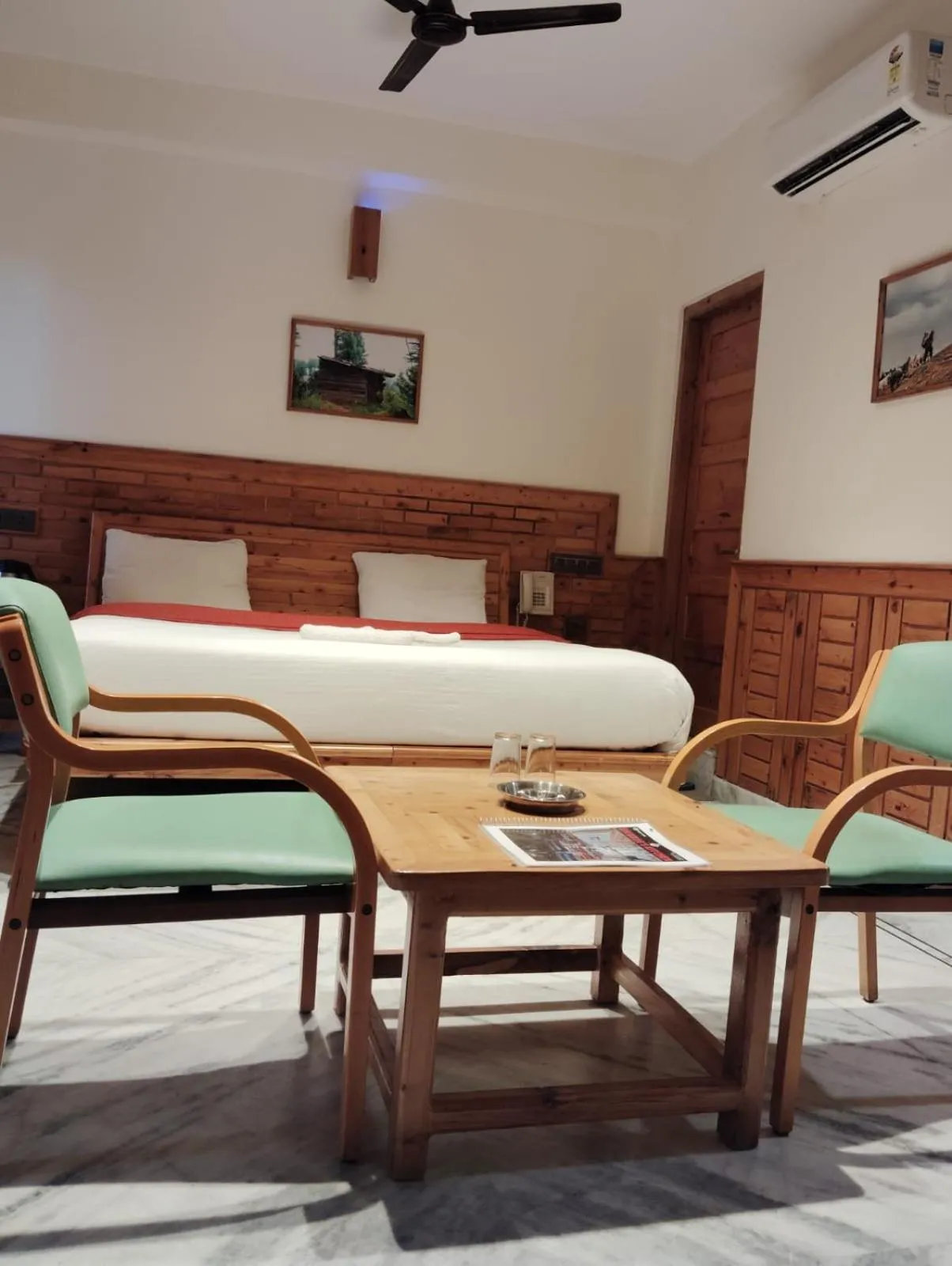 Seating area in Hotel CM Palace - Pure Vegetarian