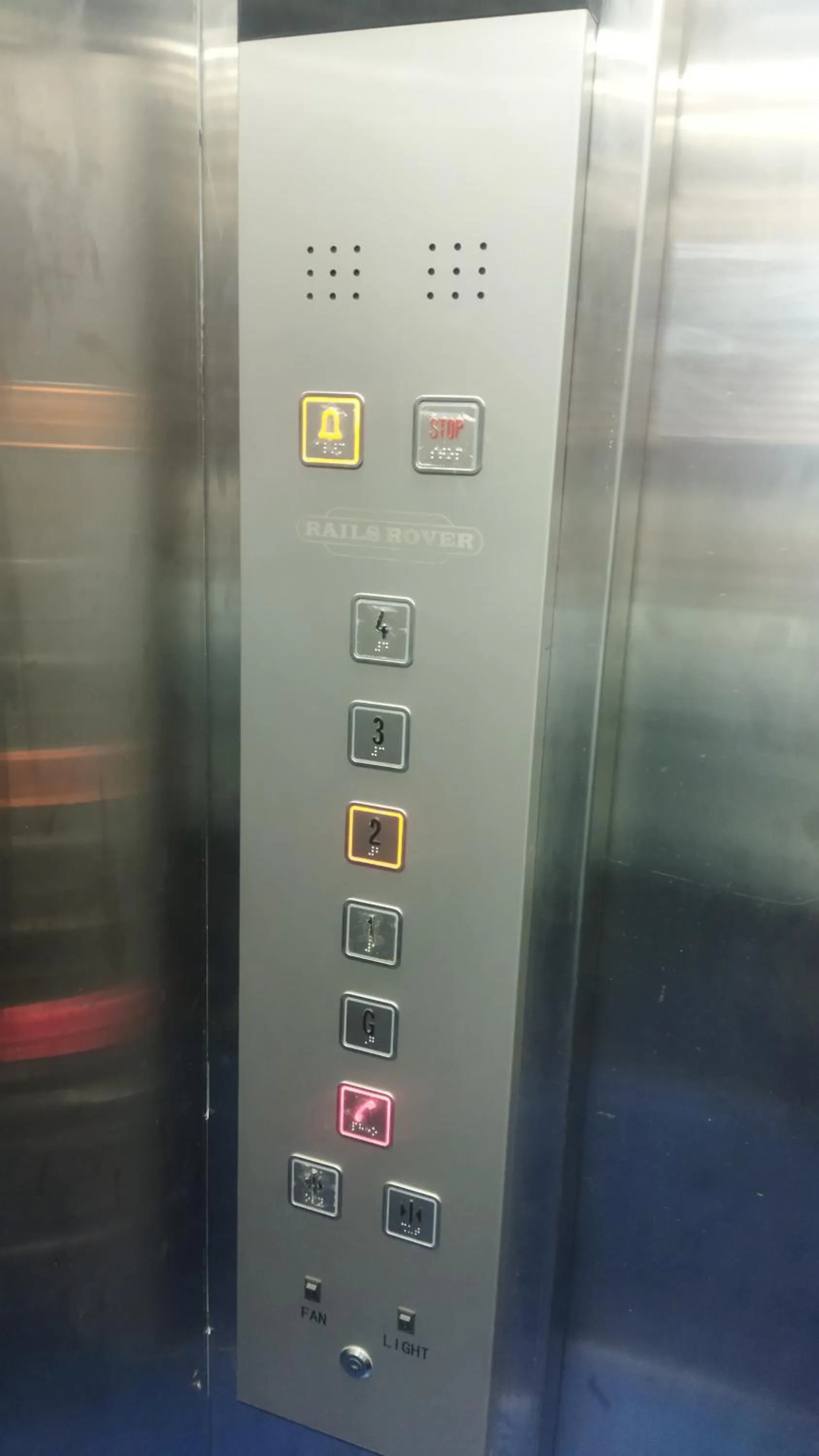 elevator in Hotel CM Palace - Pure Vegetarian