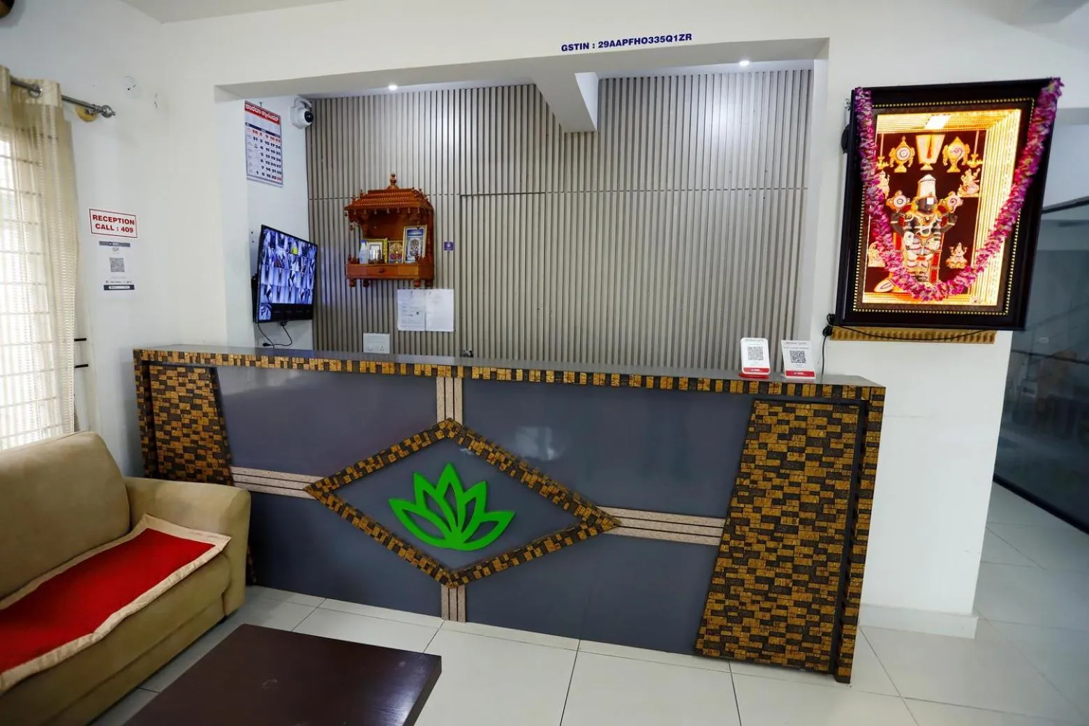 Lobby or reception in Hotel Gurudev Residency