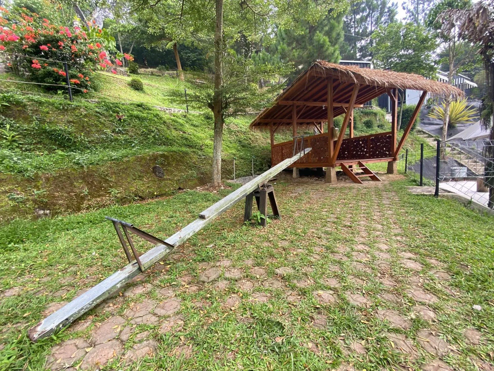 Children play ground in Shine River