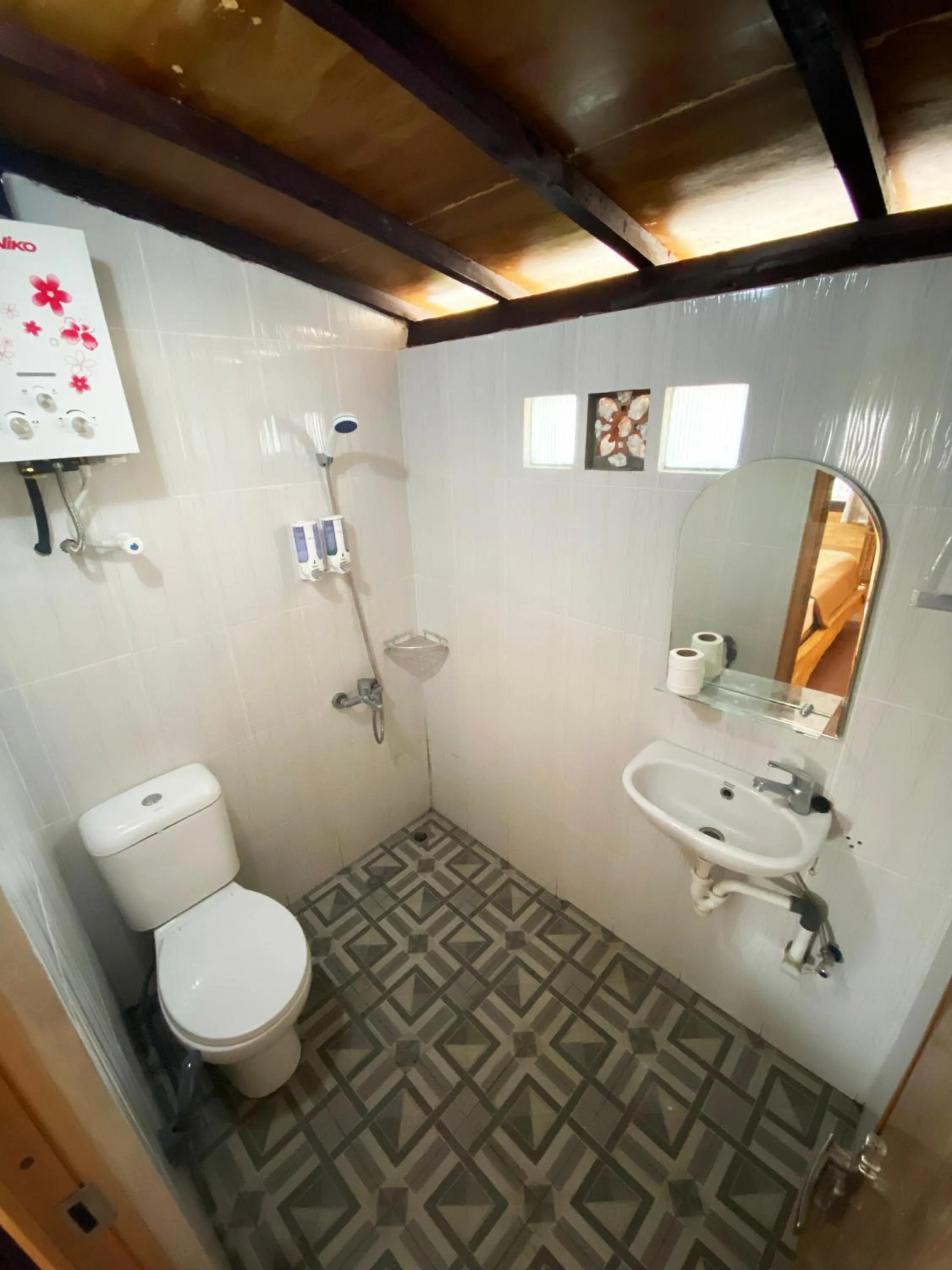 Shower in Shine River