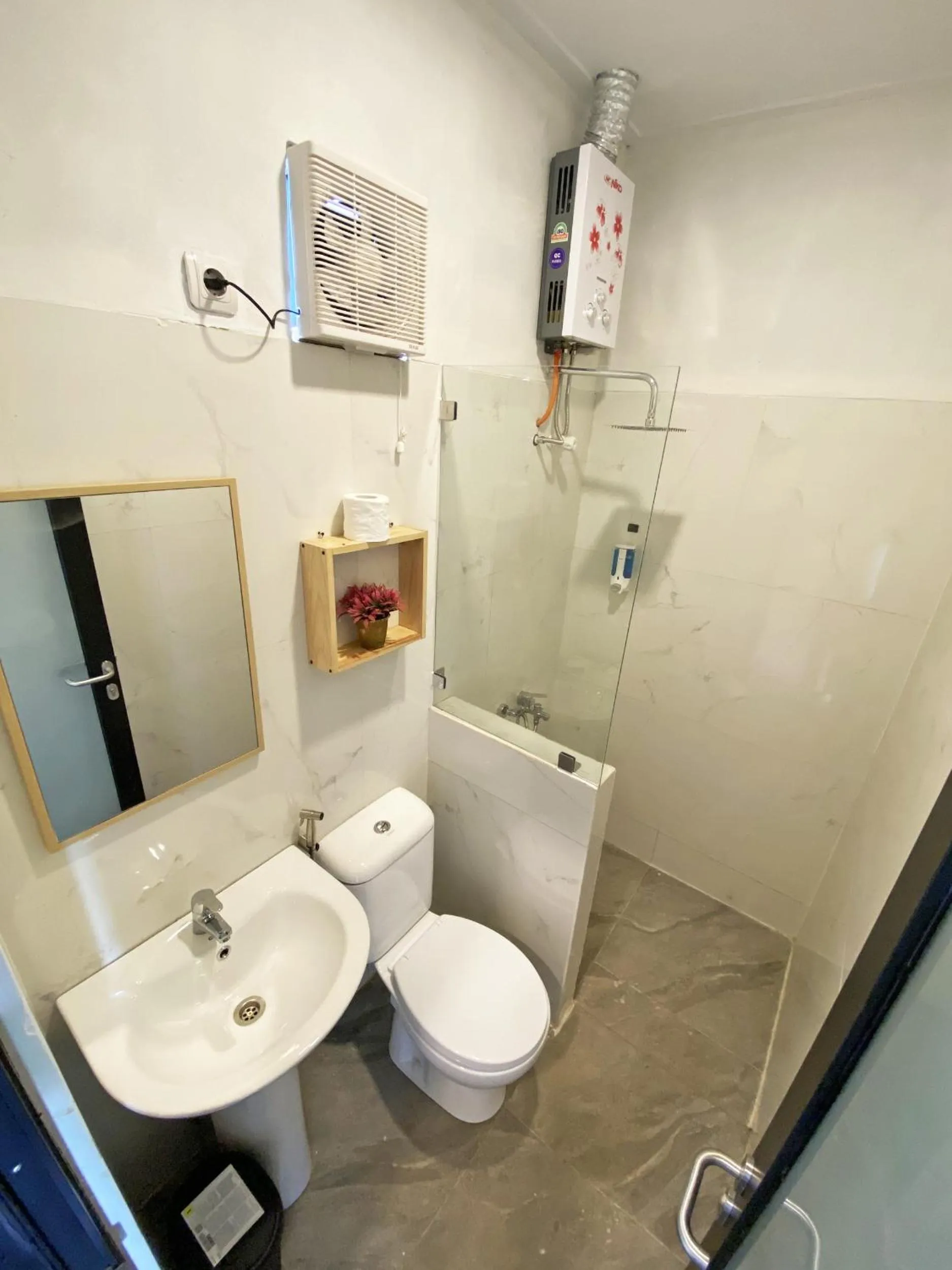 Shower in Shine River