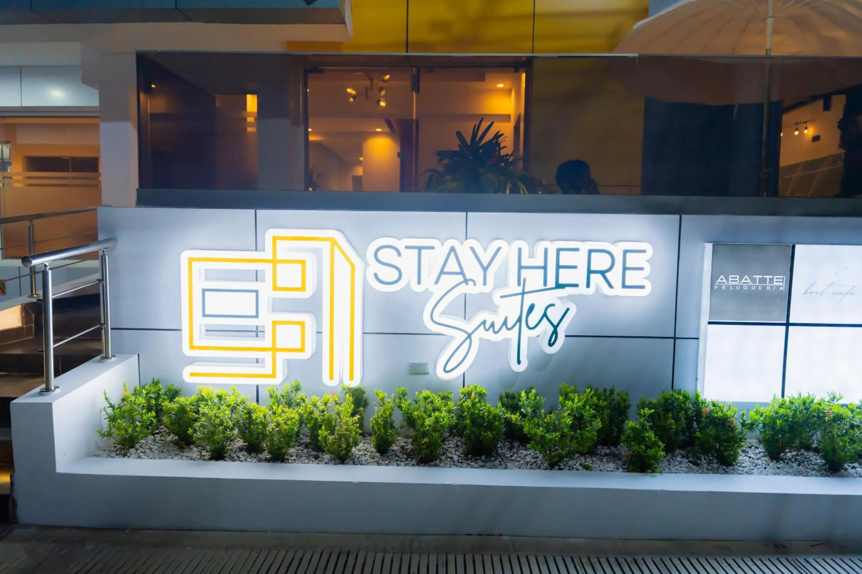 Property building in Hotel Stay Here Suites