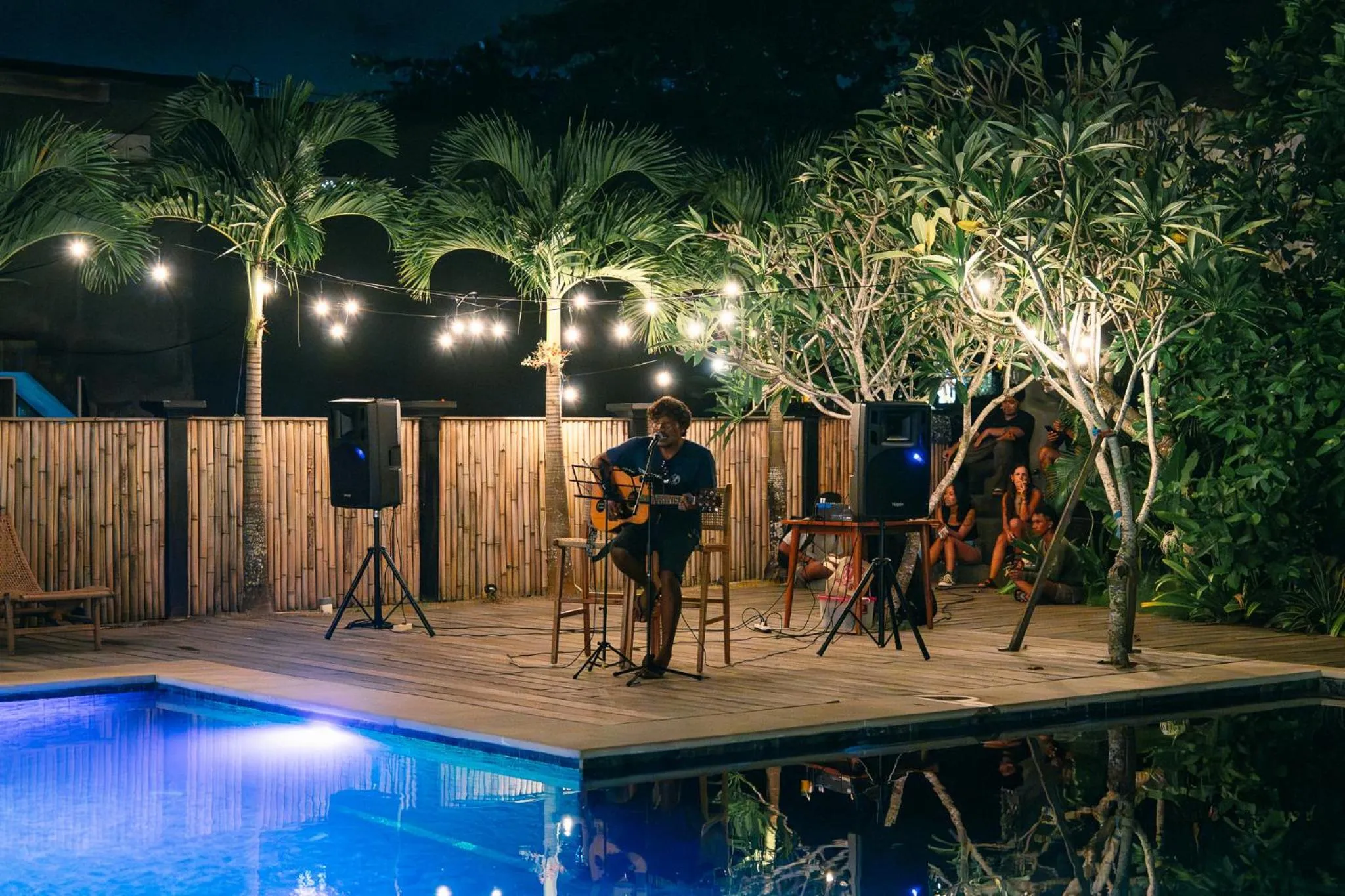 Evening entertainment in Kala Surf Camp