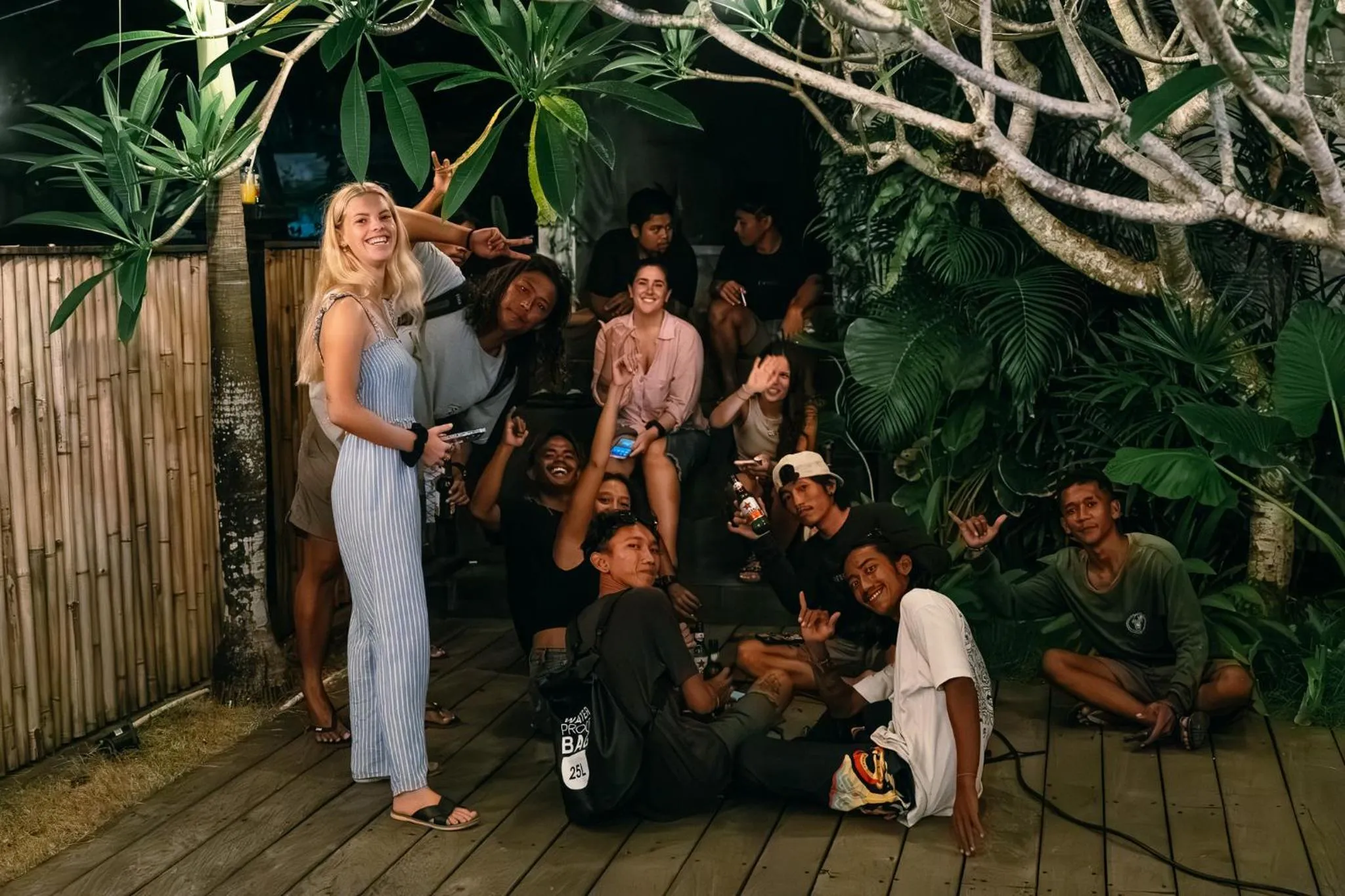 Evening entertainment in Kala Surf Camp