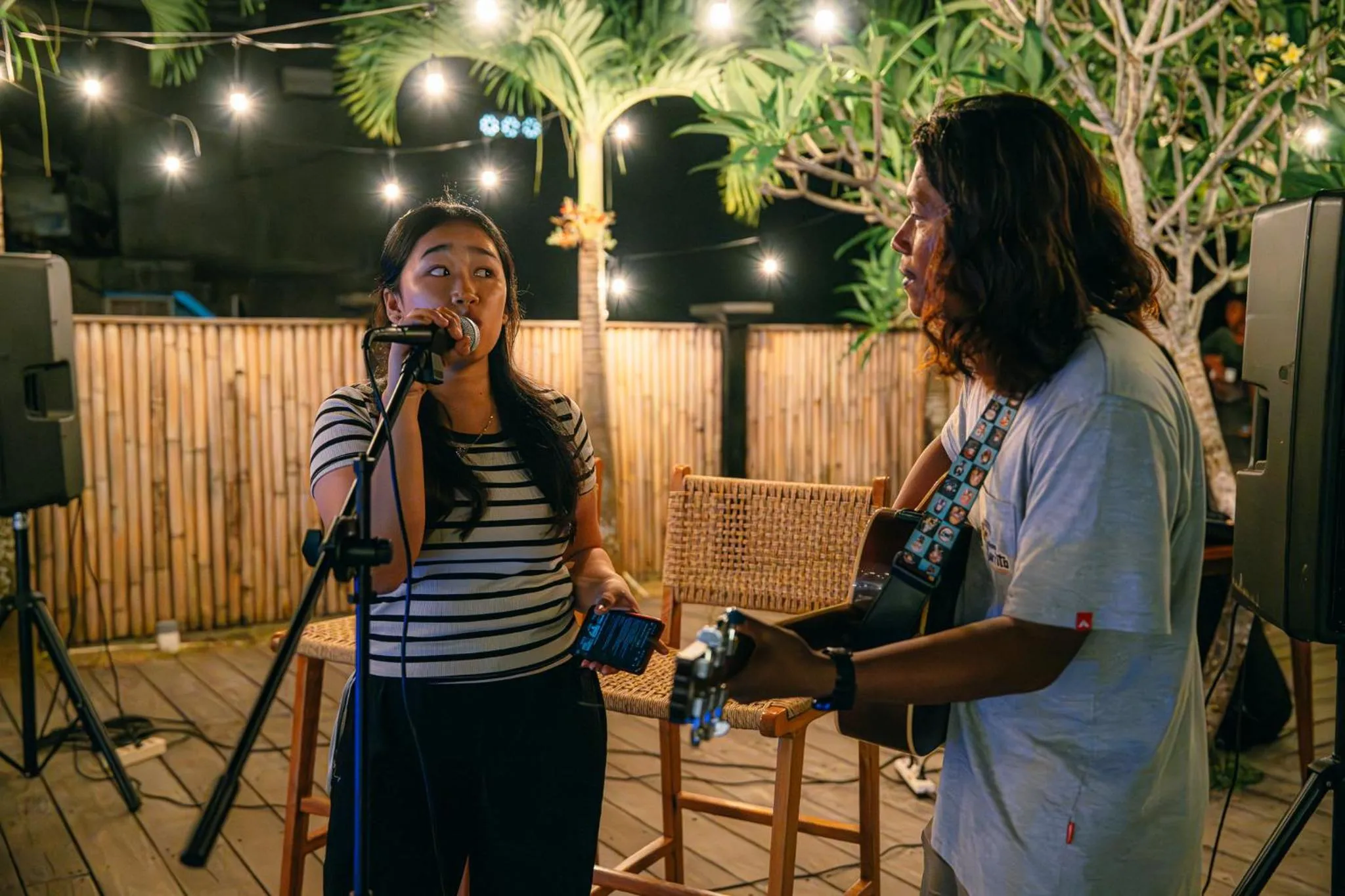 Evening entertainment in Kala Surf Camp