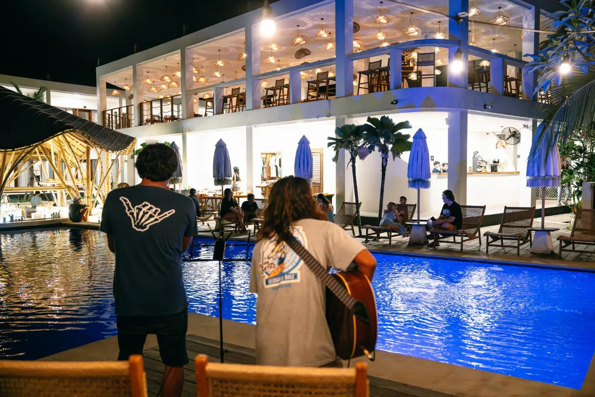 Evening entertainment in Kala Surf Camp