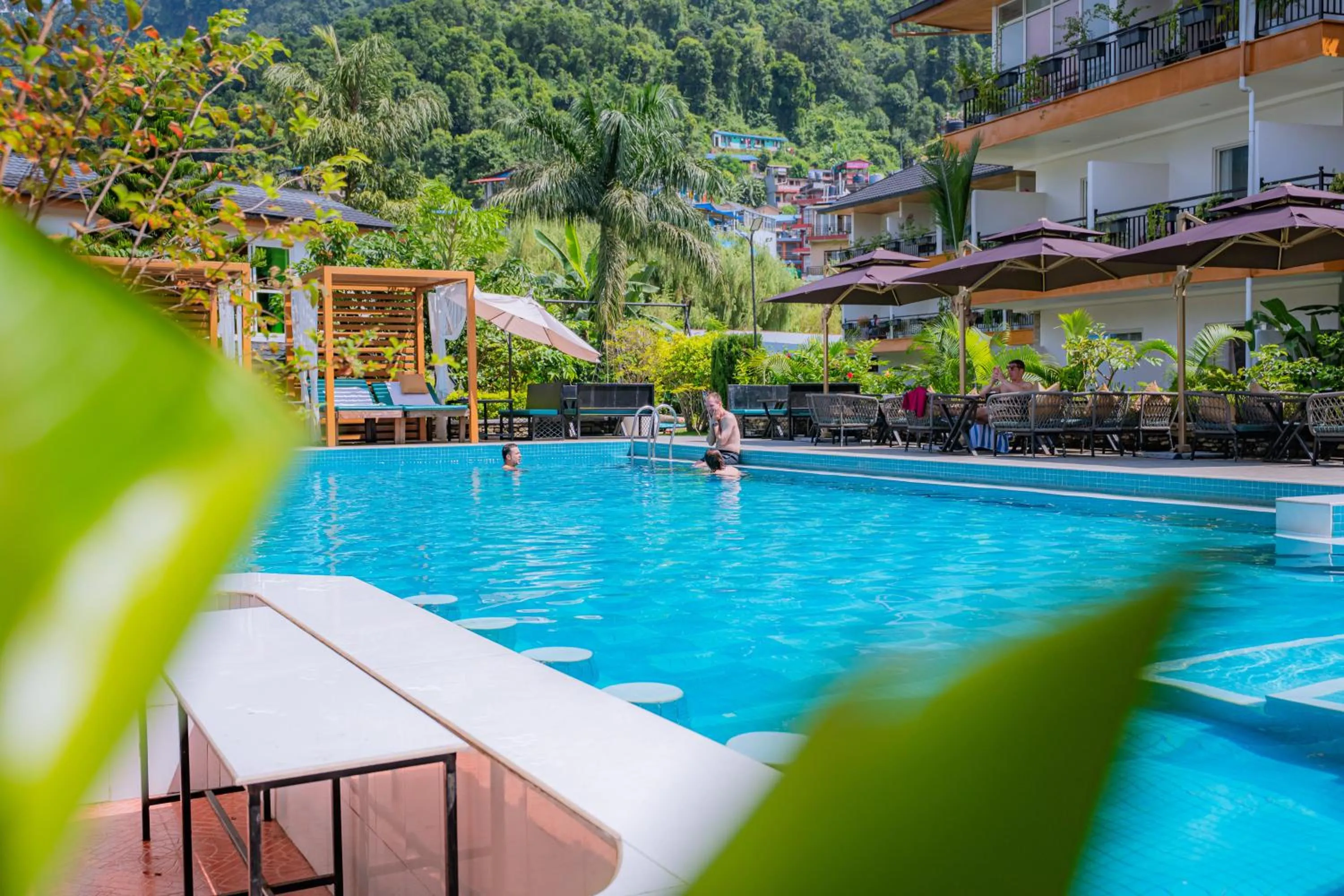 Pool view in Majestic Lake Front Hotel & Suites