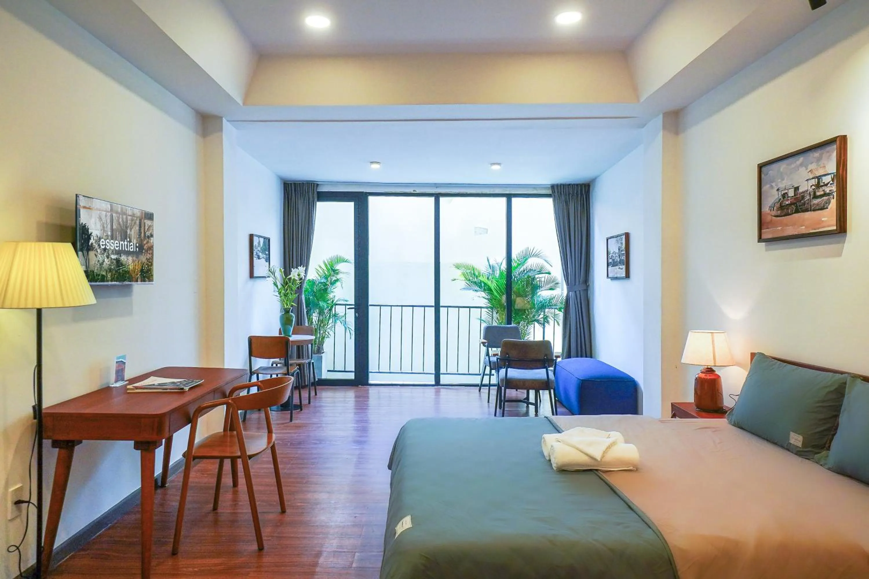 Photo of the whole room, Bed in Nexus House Cay Diep - Near Independence Palace