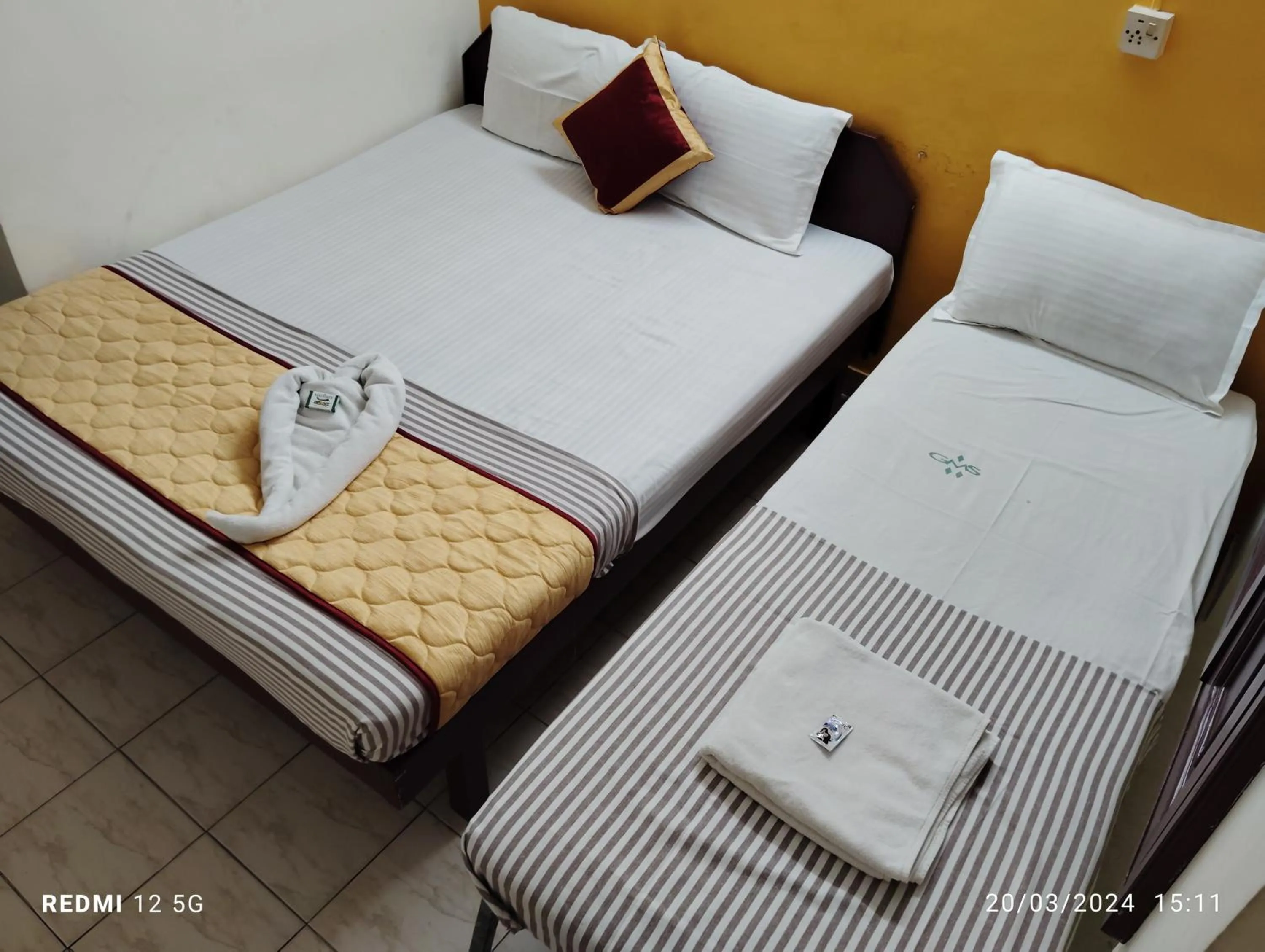 Bed in Hotel Gamas Inn