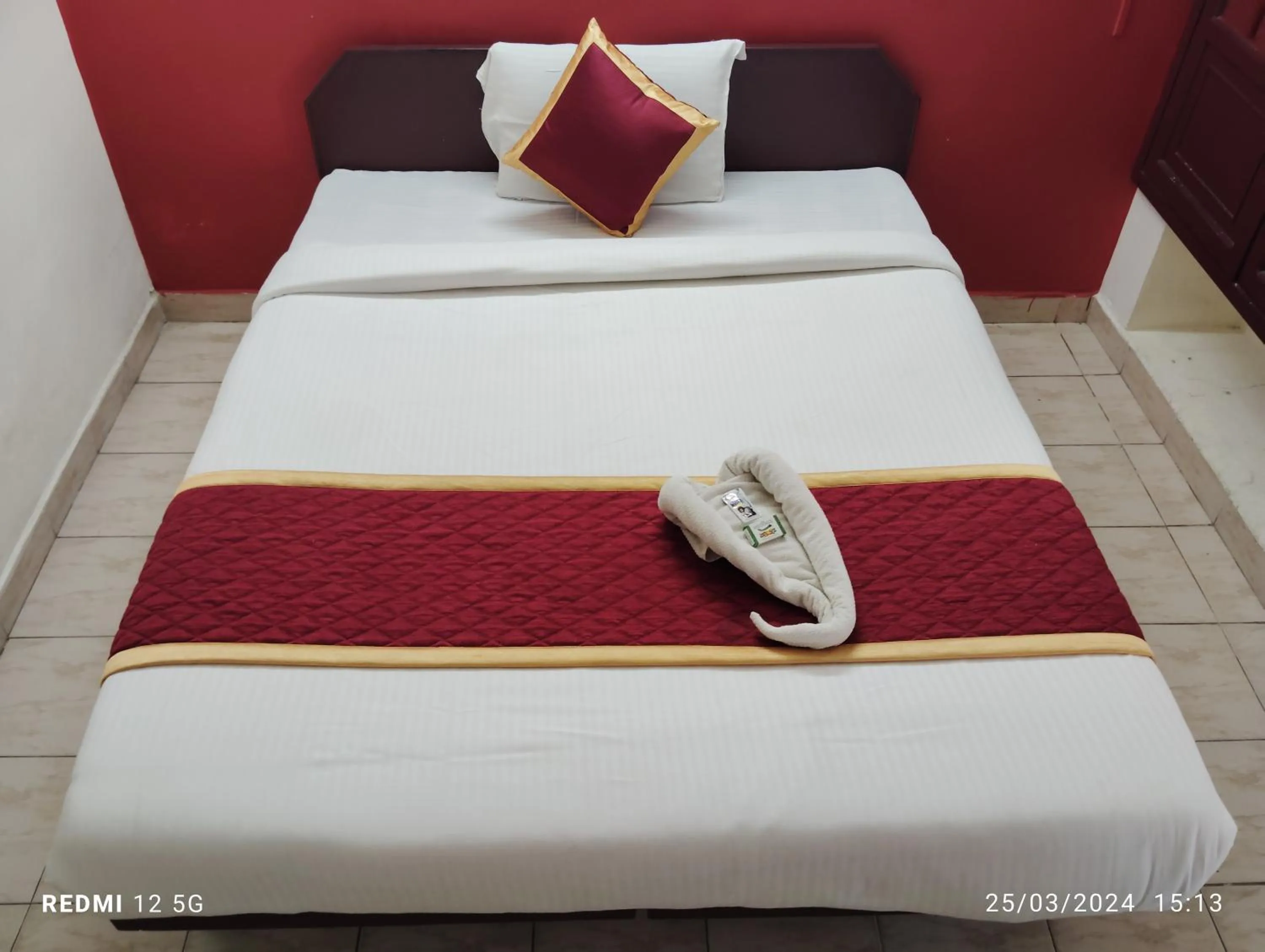 Bed in Hotel Gamas Inn