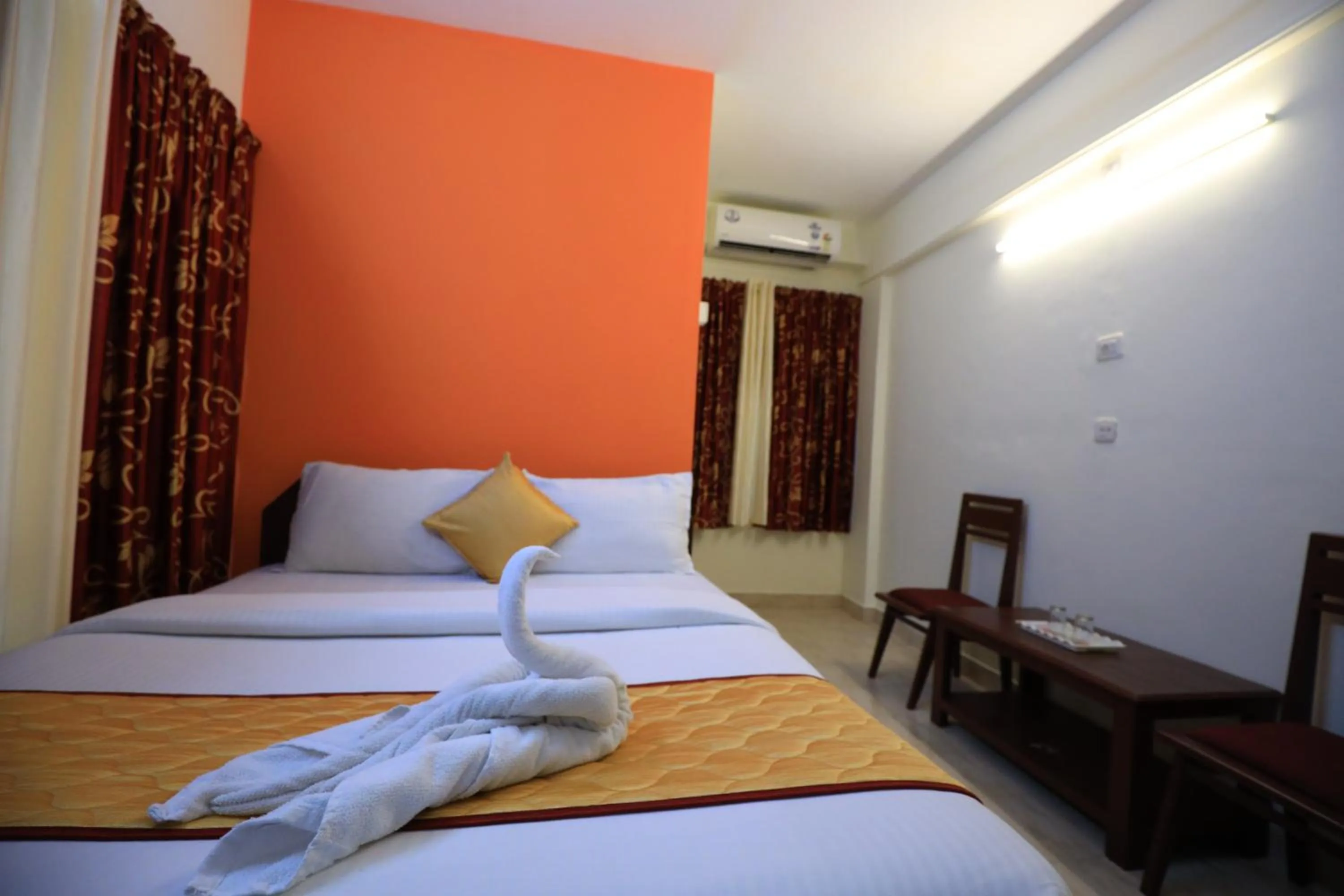 Bed in Hotel Gamas Inn