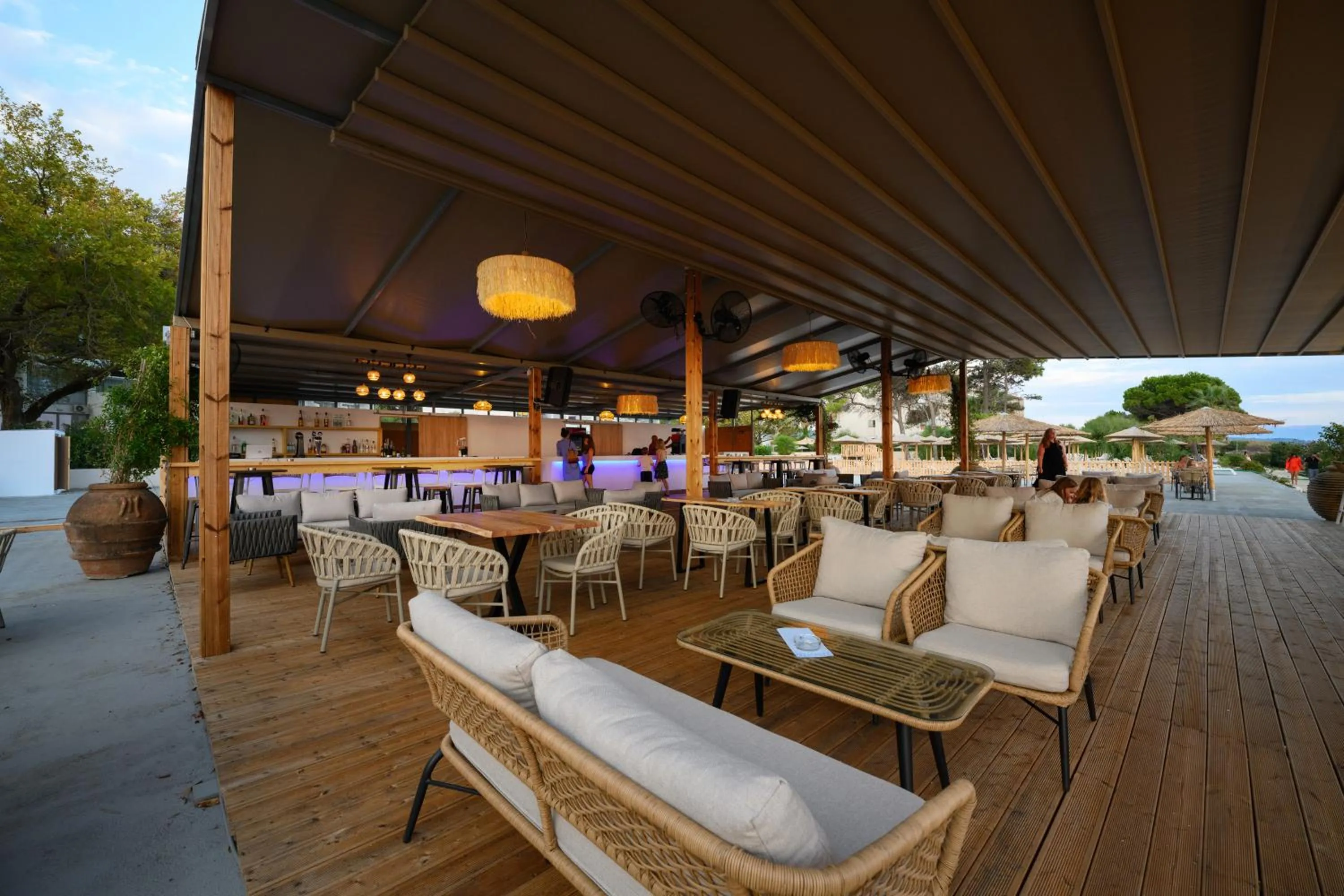 Seating area in Ninos Grand Beach Resort